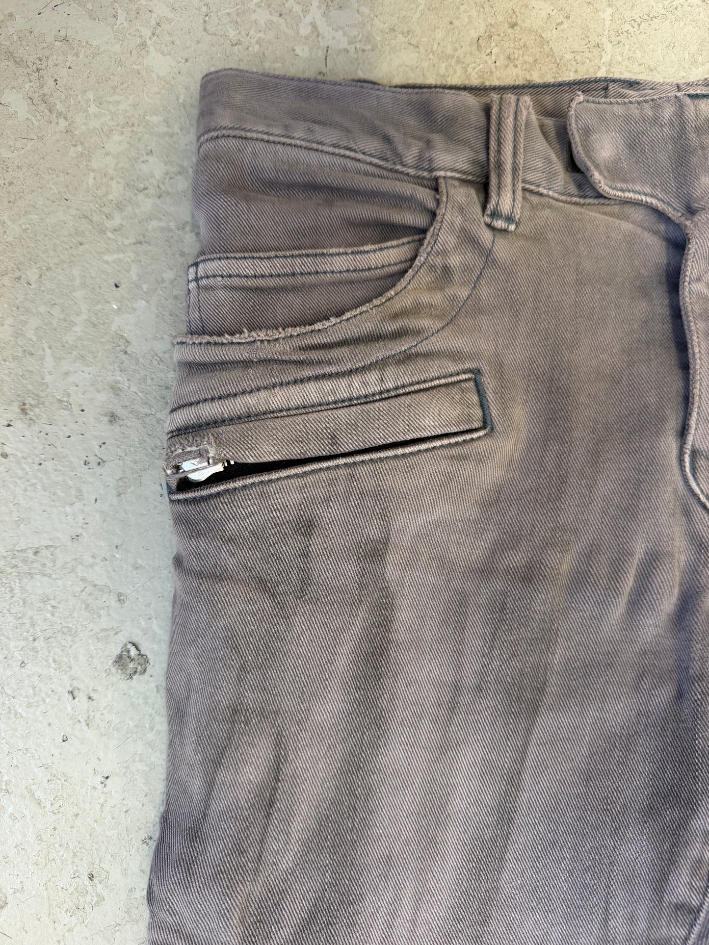 Balmain FW11 Decarnin Grey Biker Denim (30)