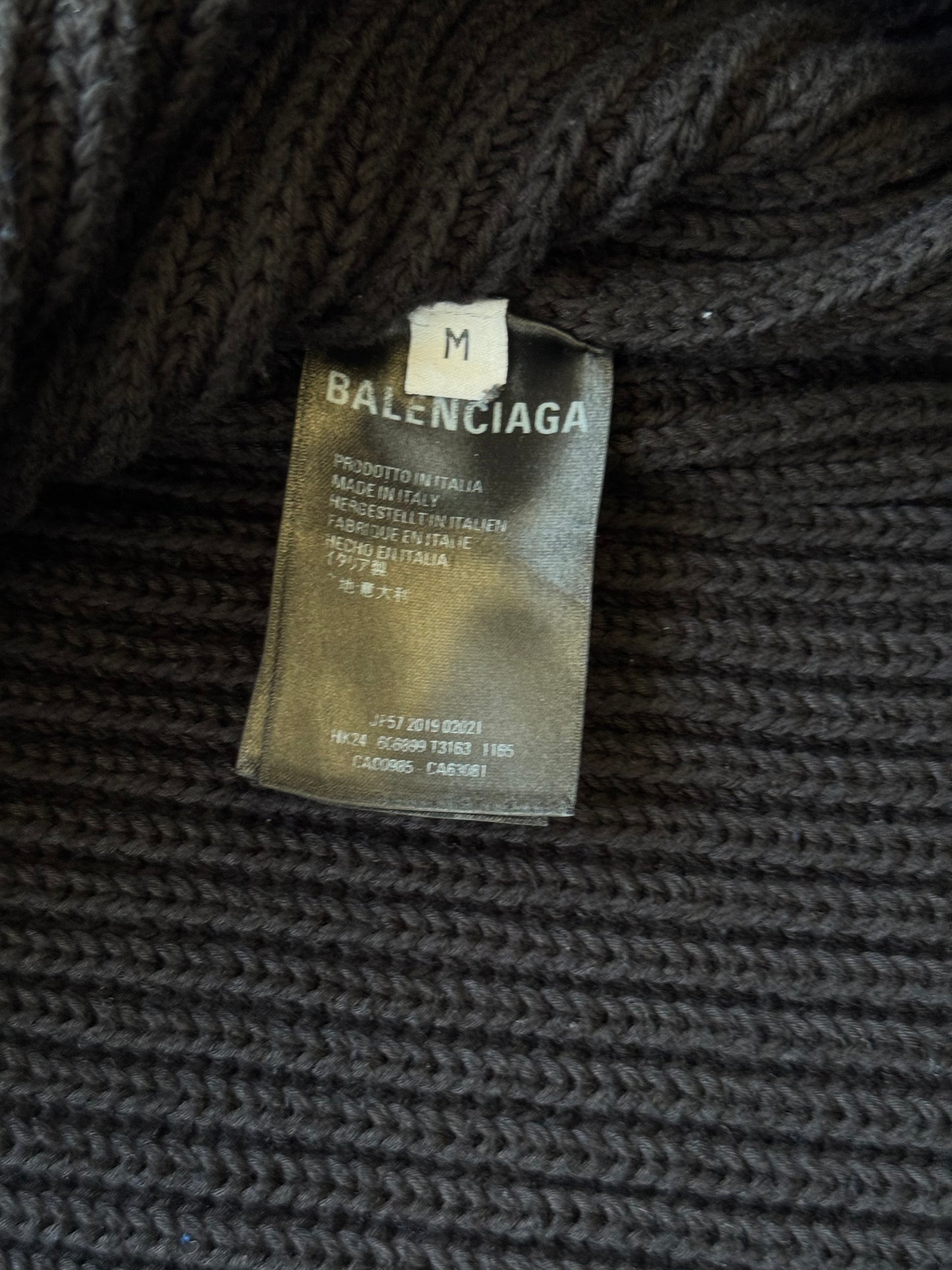 Balenciaga Knit Zip Up Blue Sleeves (M)