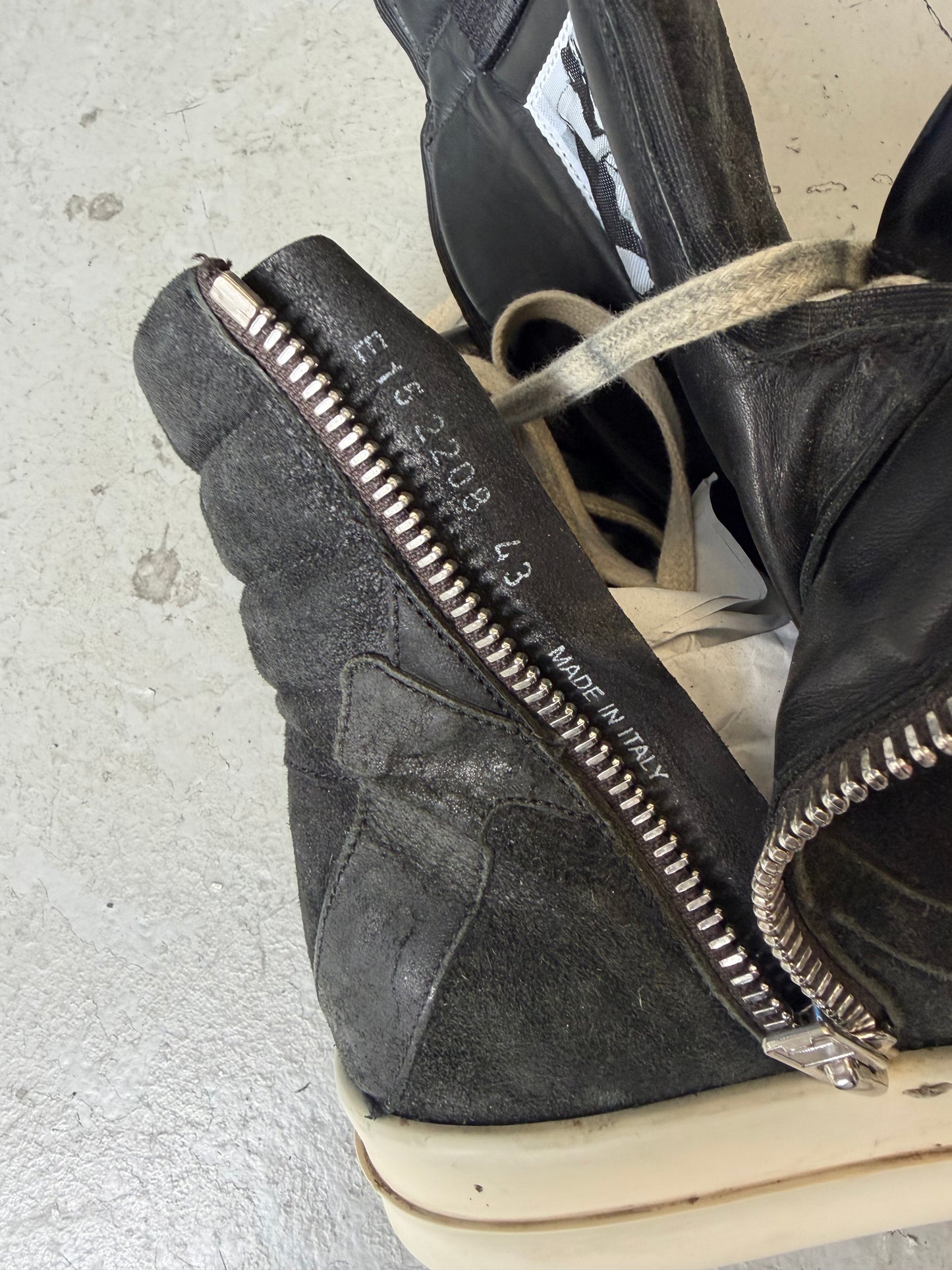 Rick Owens DRKSHDW SS12 Faun Reverse Leather Geobaskets (43)