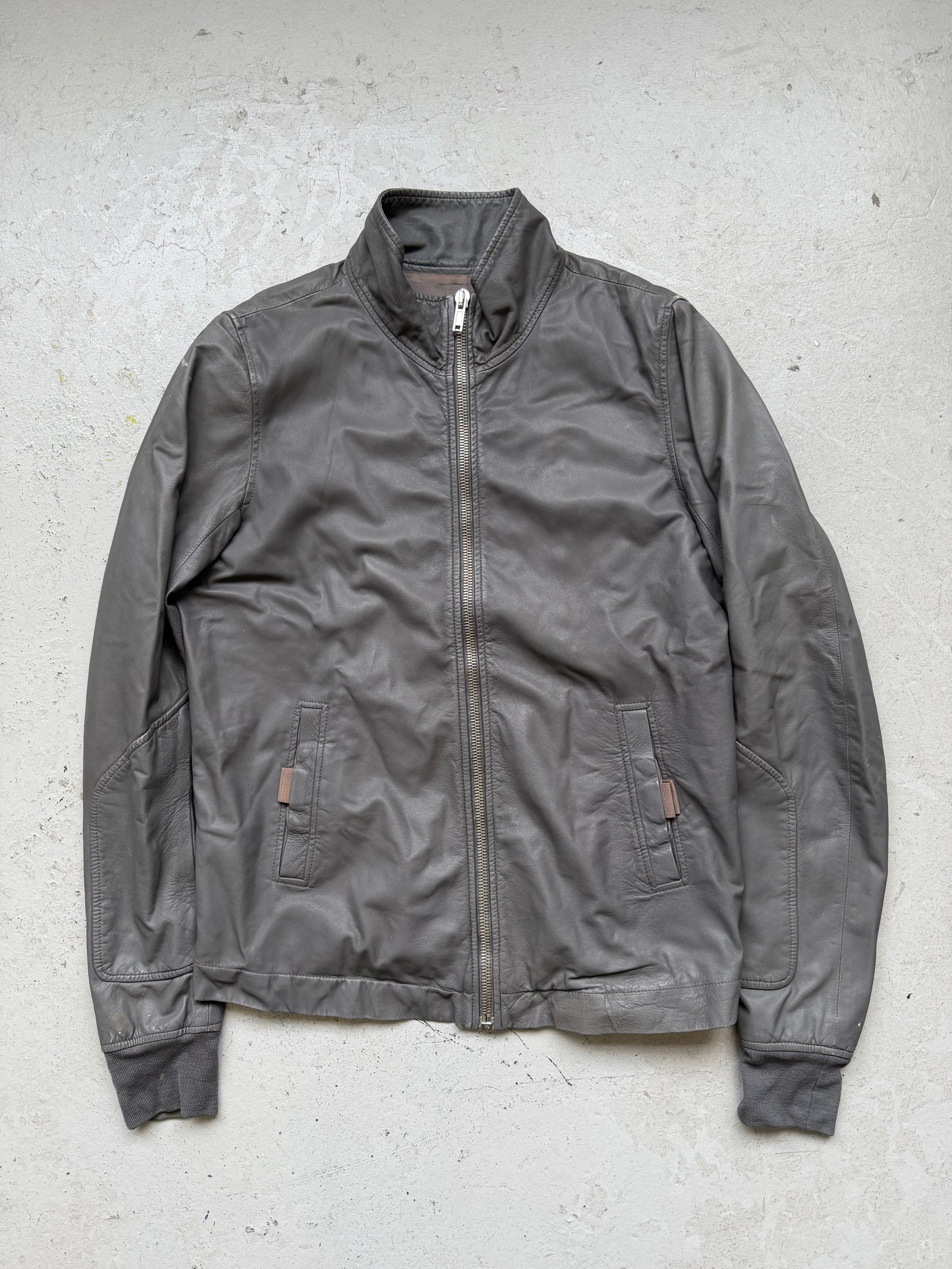 Rick Owens SS09 STRUTTER Lamb Leather High-Neck Jacket (L)