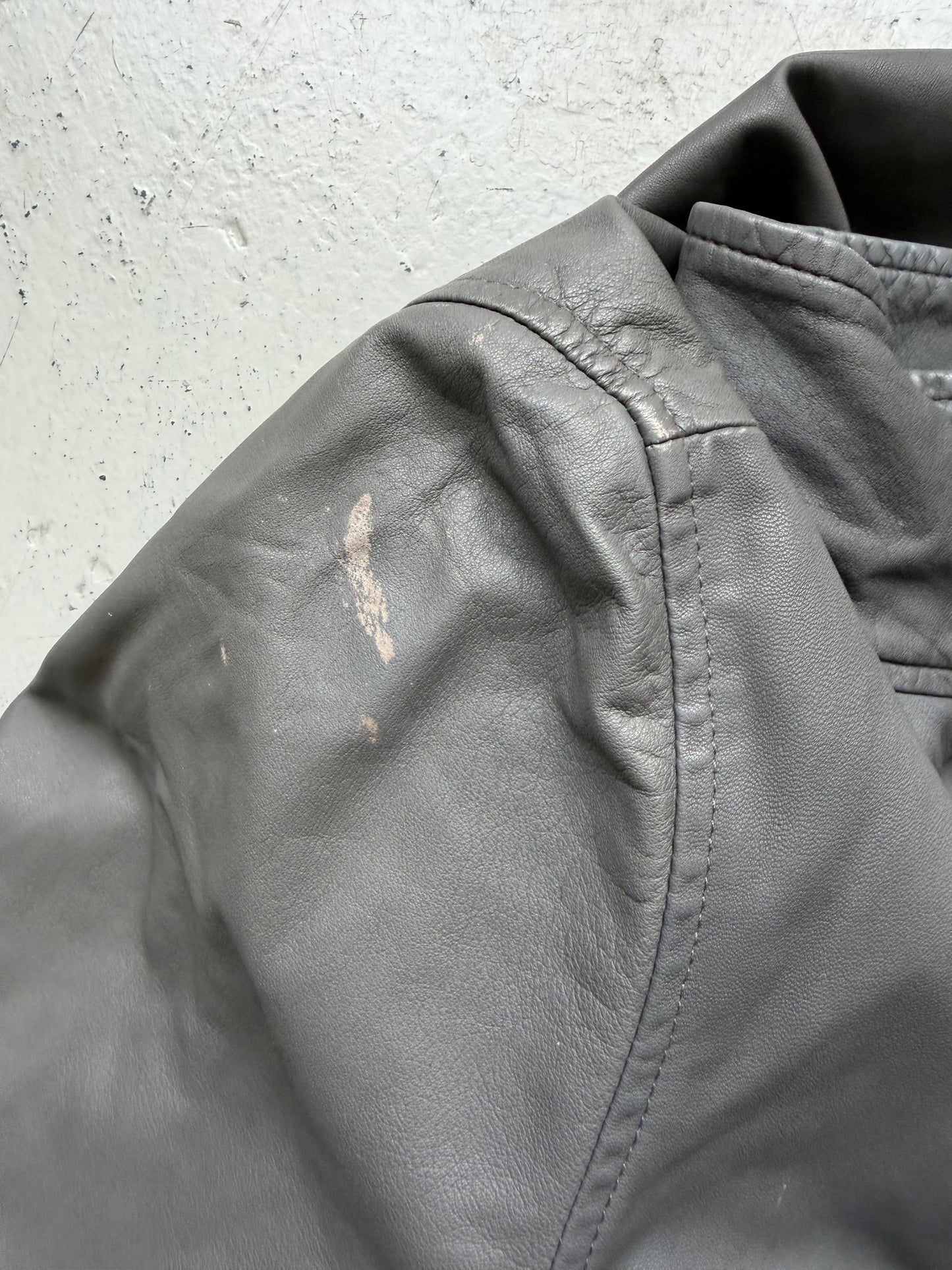 Rick Owens SS09 STRUTTER Lamb Leather High-Neck Jacket (L)