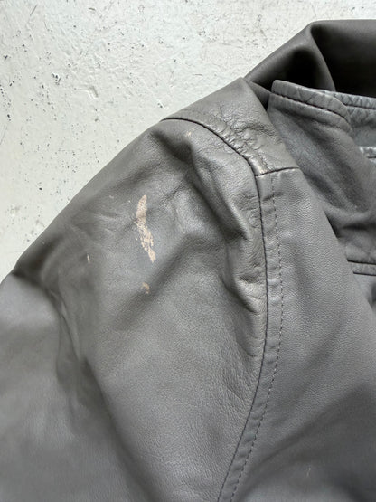 Rick Owens SS09 STRUTTER Lamb Leather High-Neck Jacket (L)