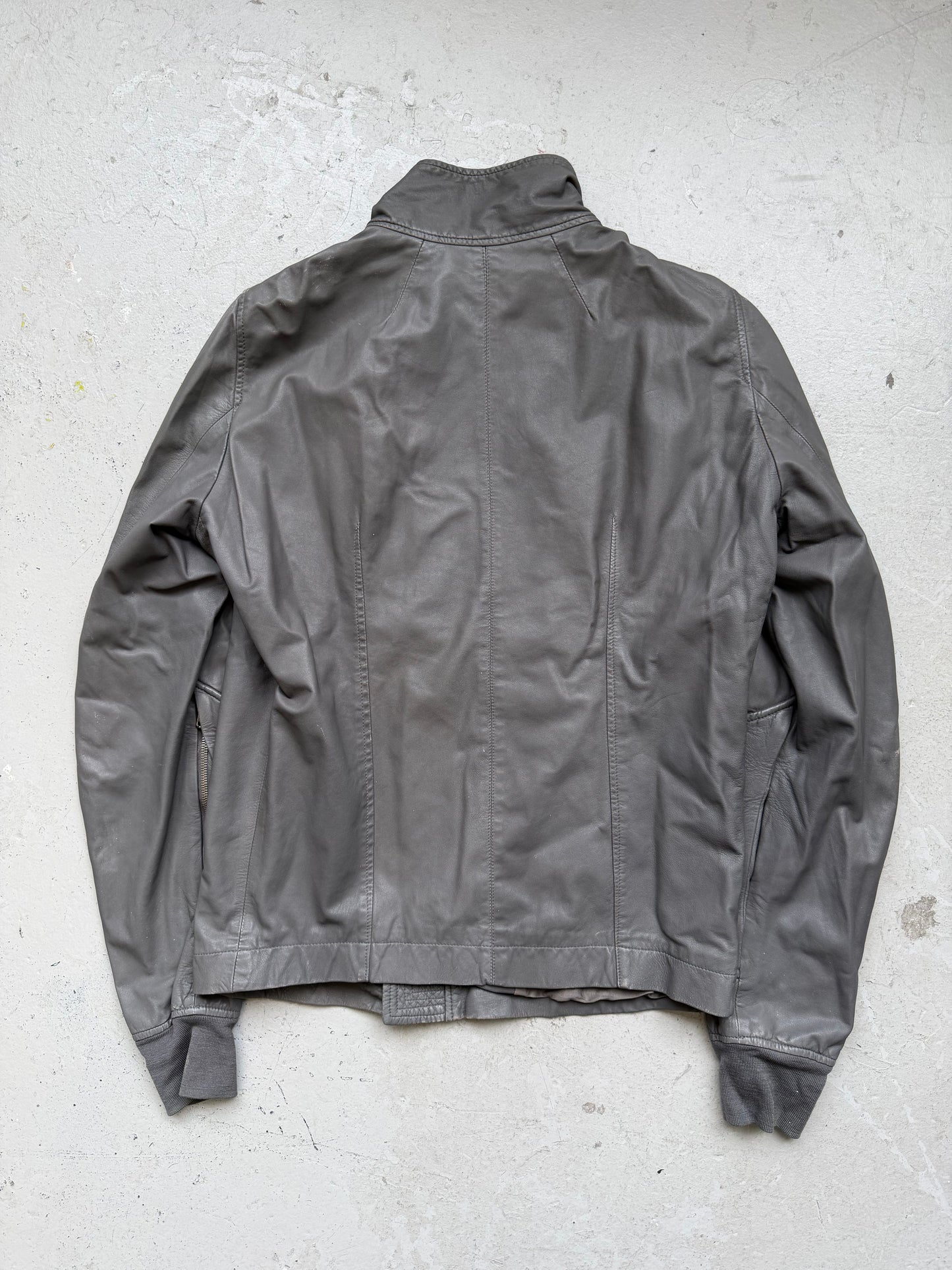 Rick Owens SS09 STRUTTER Lamb Leather High-Neck Jacket (L)