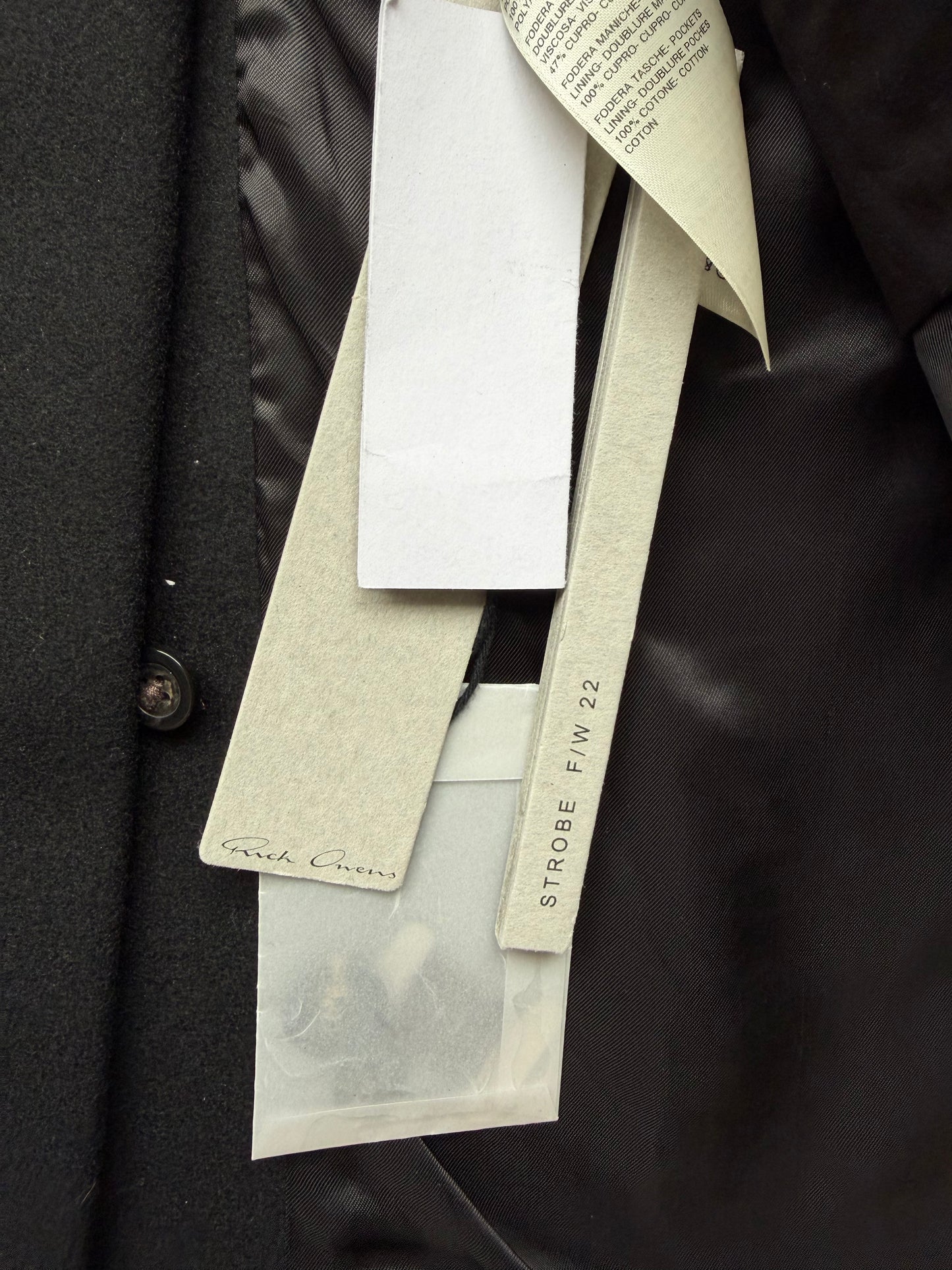 Rick Owens Runway FW22 STROBE Heavy Jumbo Tatlin Wool Jacket (48)