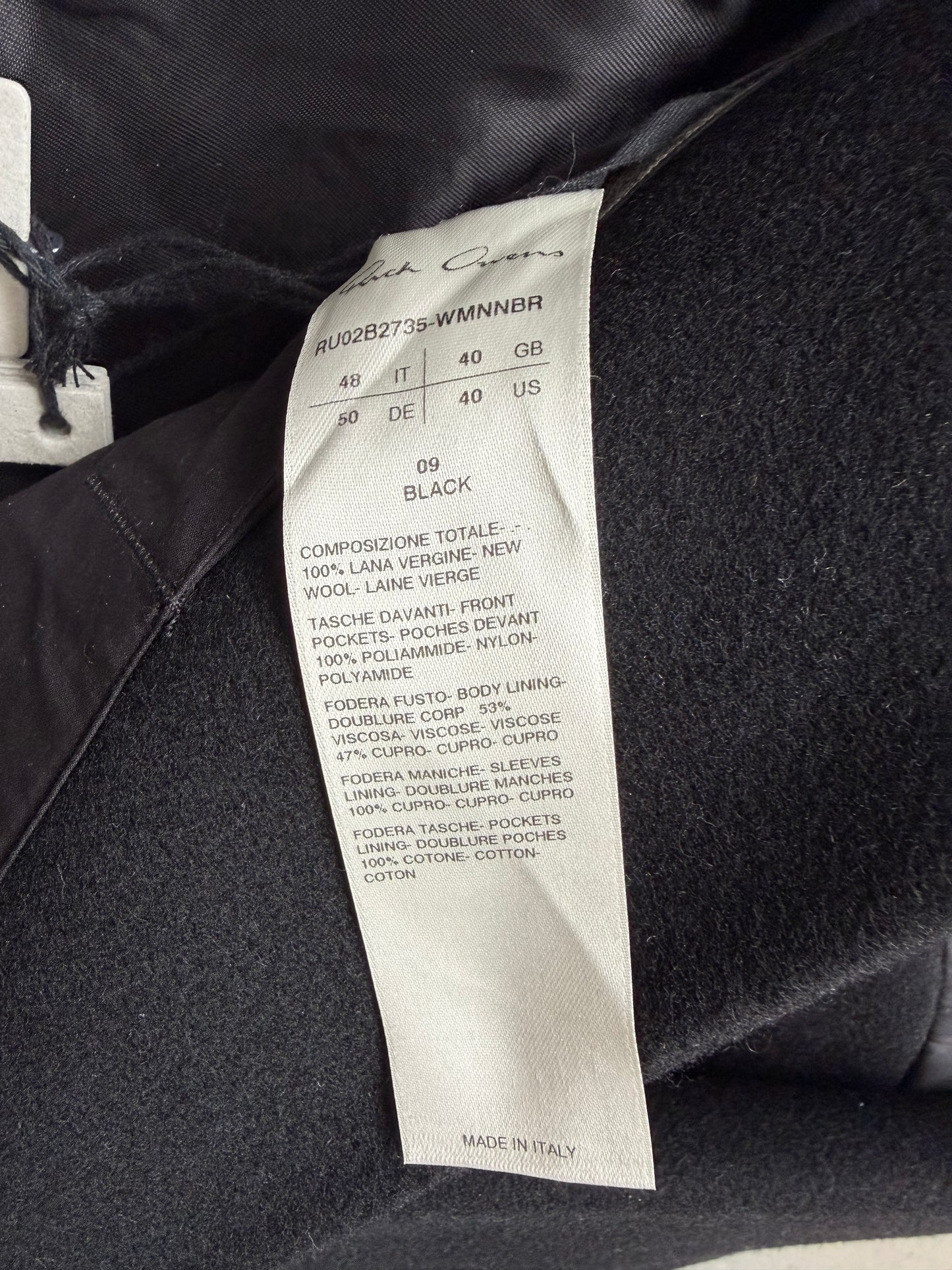 Rick Owens Runway FW22 STROBE Heavy Jumbo Tatlin Wool Jacket (48)