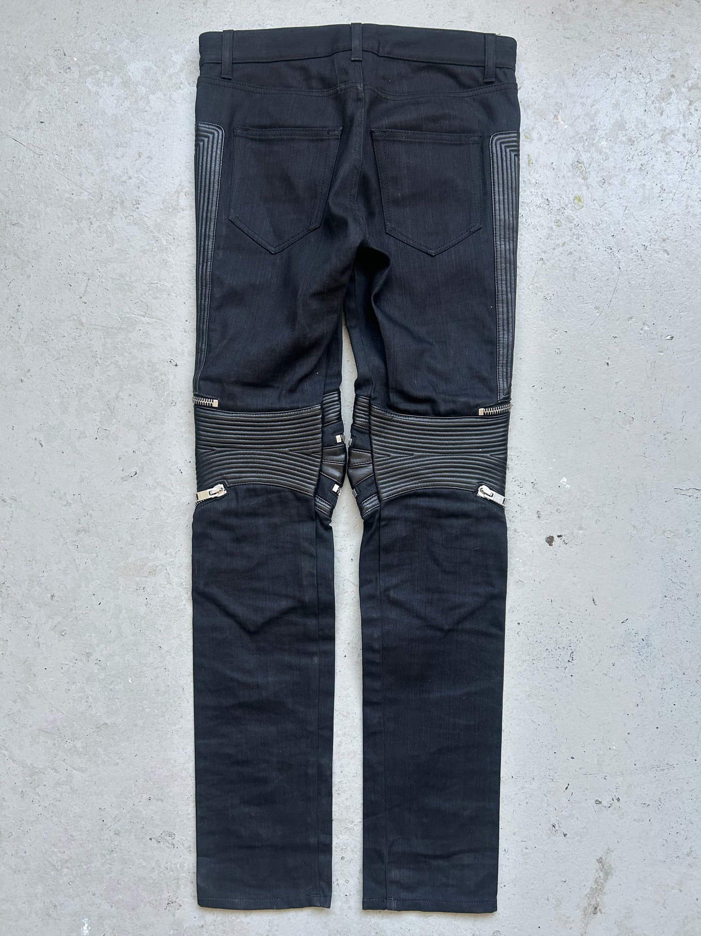 Saint Laurent Paris D04 Denim Biker Pants (29)