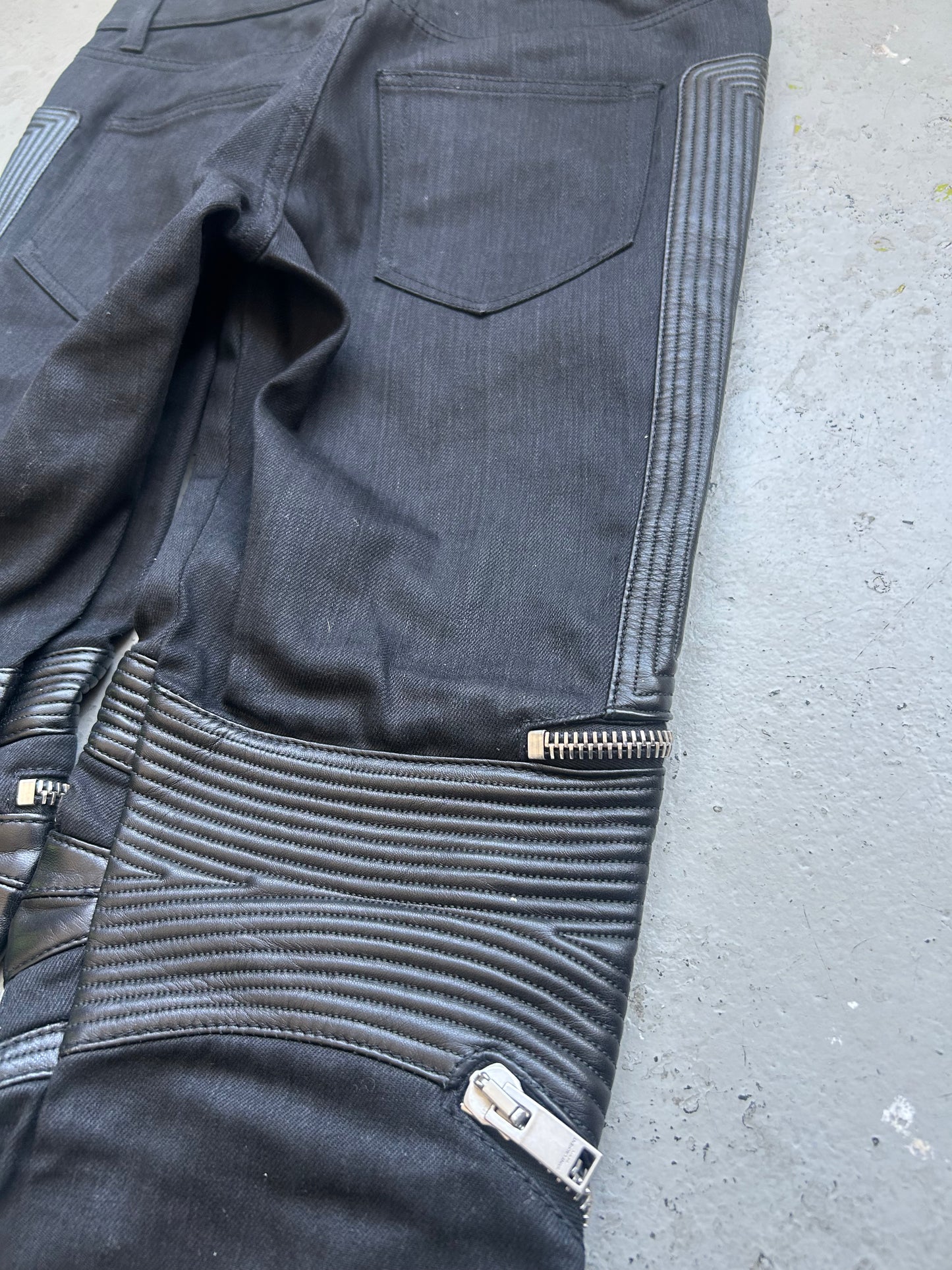 Saint Laurent Paris D04 Denim Biker Pants (29)