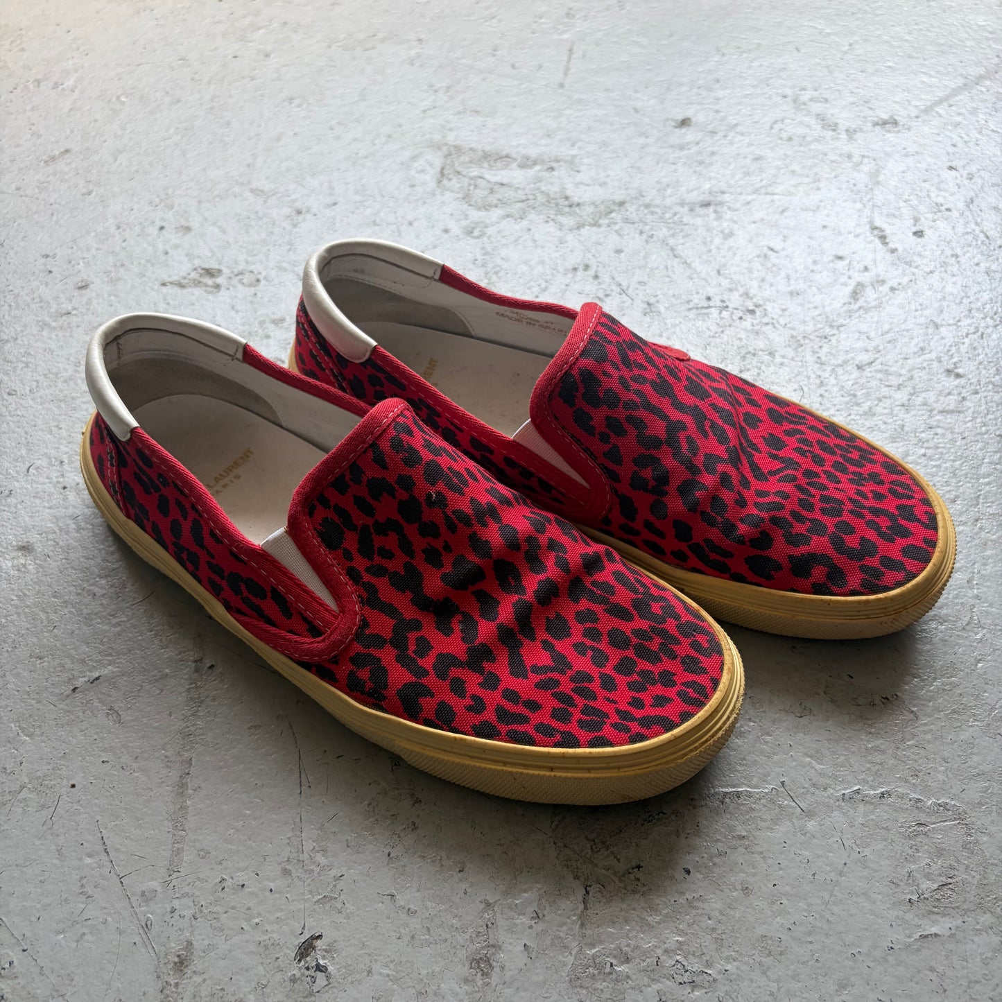 Saint Laurent Babycat Slip On Sneakers (41)