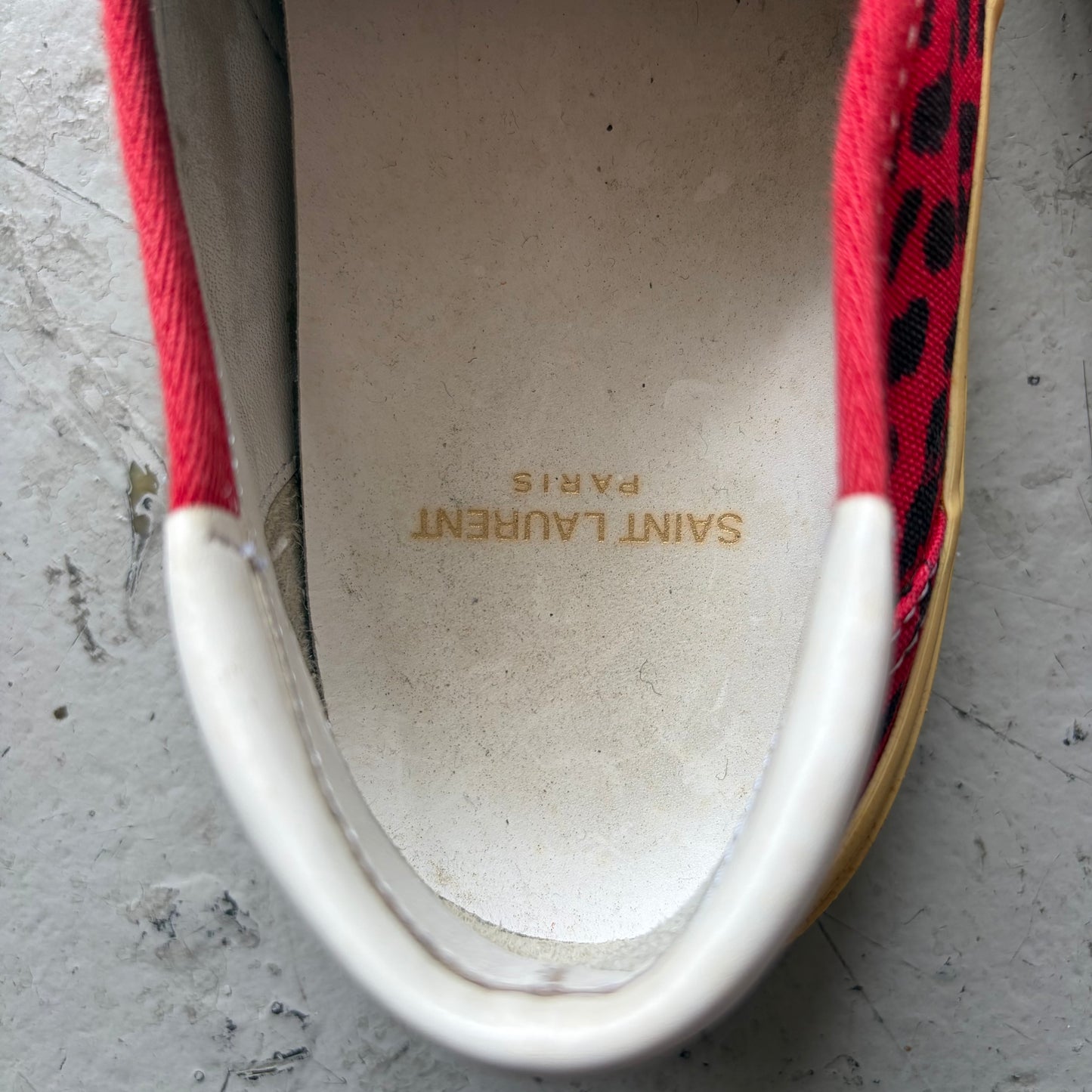 Saint Laurent Babycat Slip On Sneakers (41)