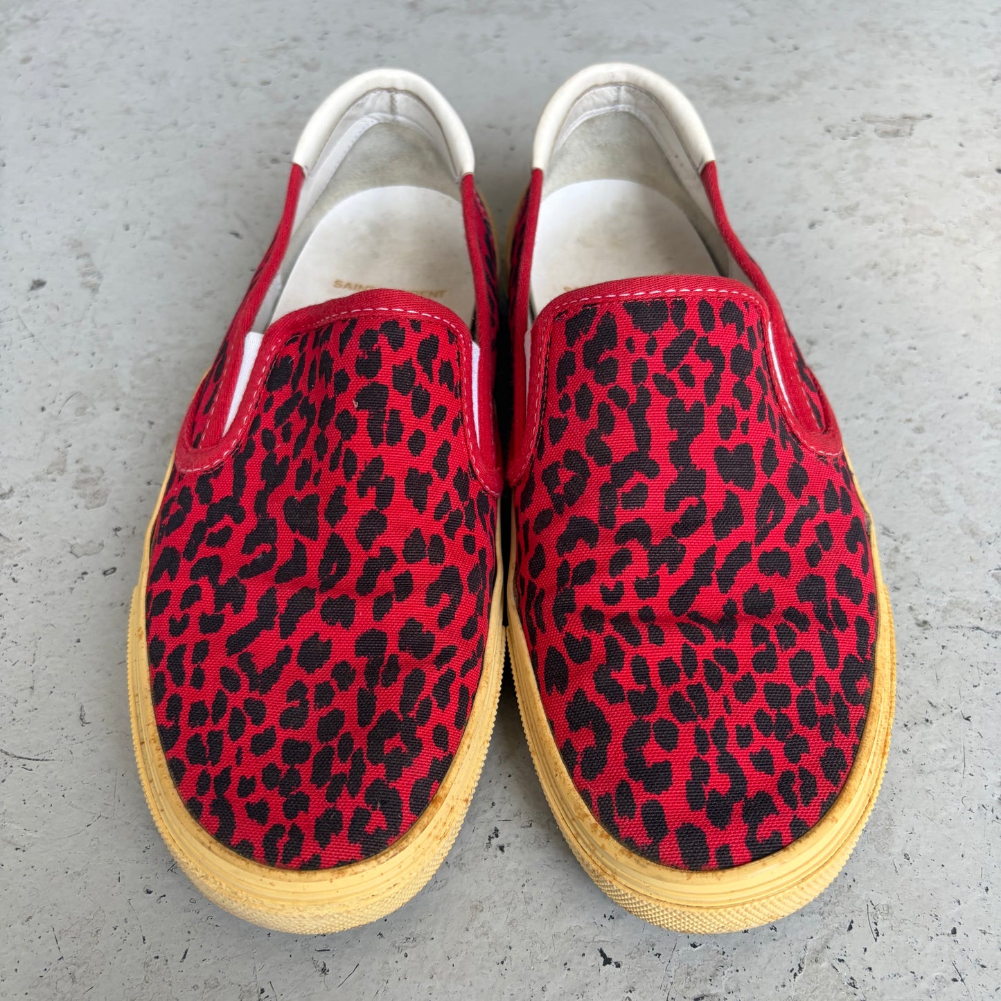 Saint Laurent Babycat Slip On Sneakers (41)