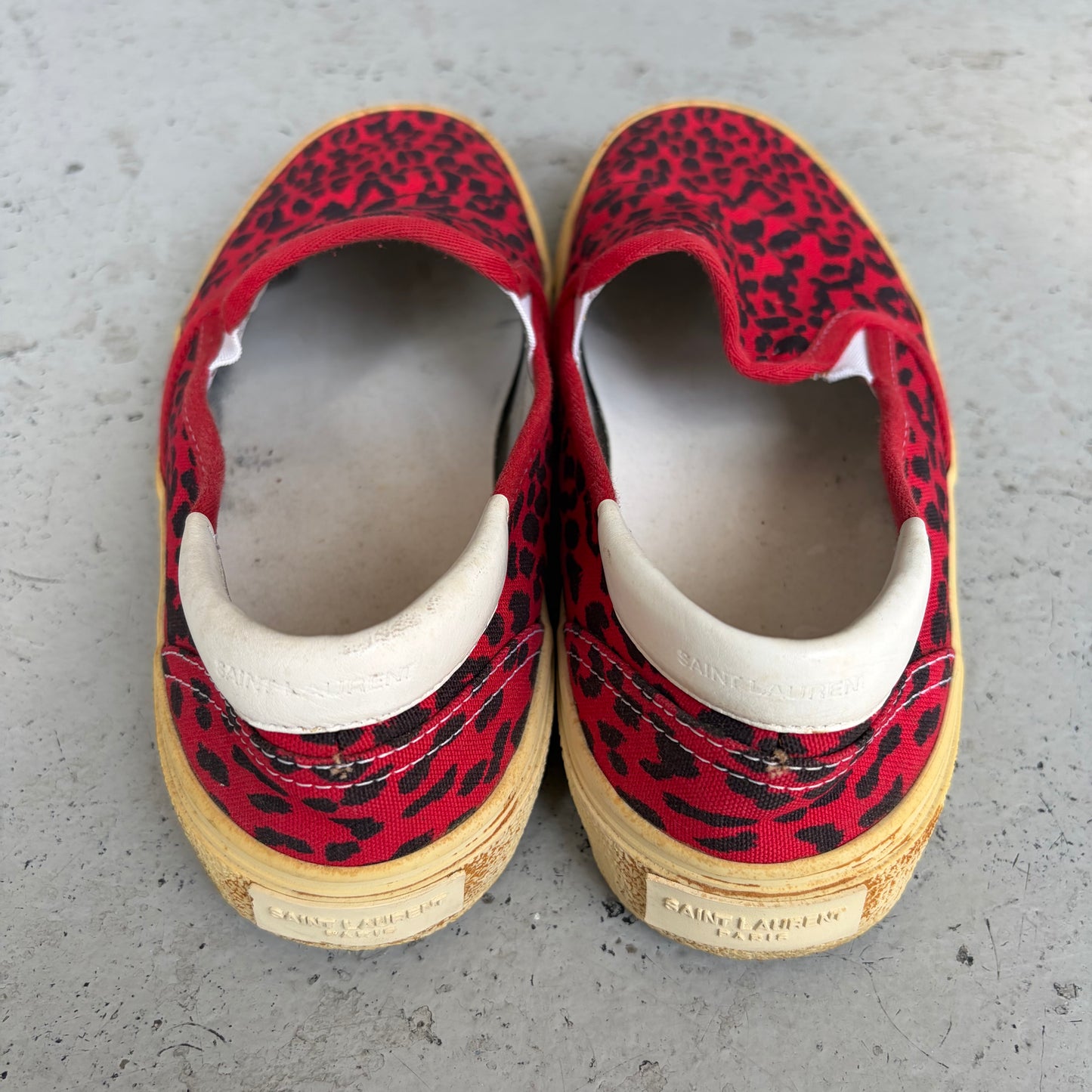 Saint Laurent Babycat Slip On Sneakers (41)