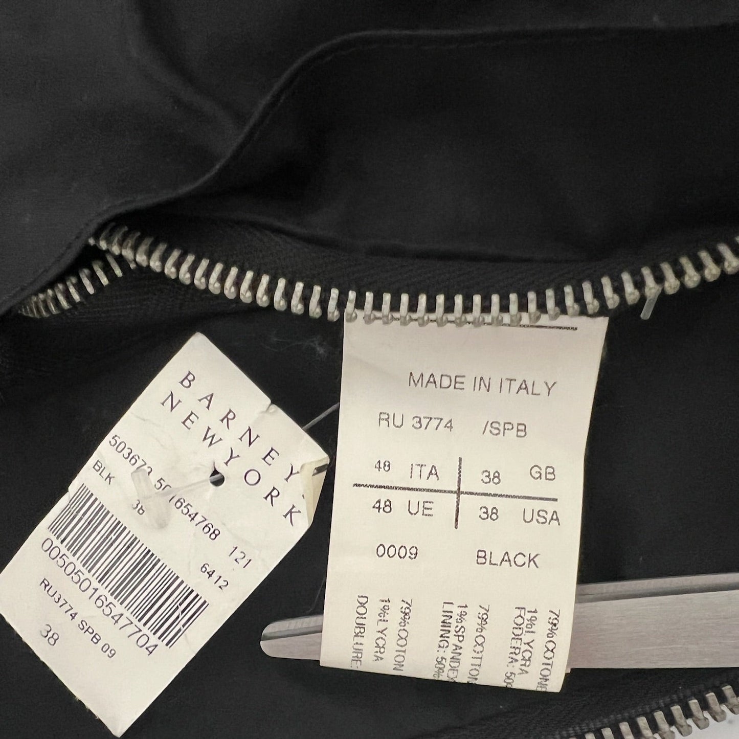 Rick Owens Mainline Zip Up with Leather Patches (S)