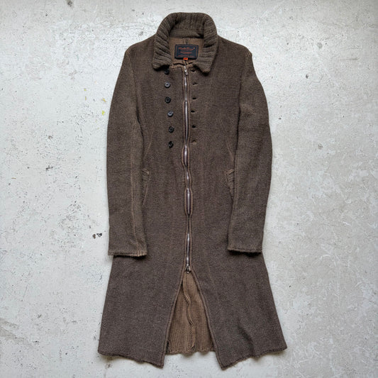 Undercover "Guru Guru" AW06 Aplaca Knit Trench Coat (2)