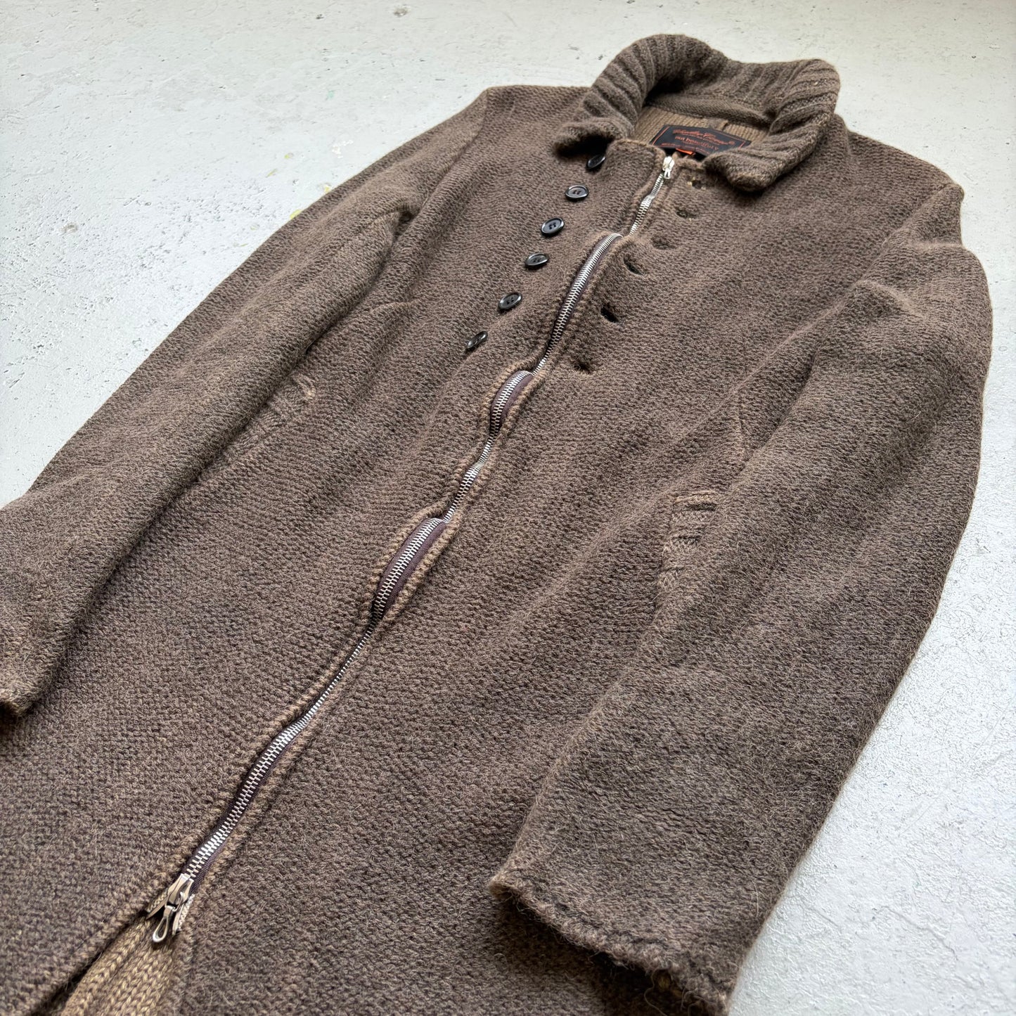 Undercover "Guru Guru" AW06 Aplaca Knit Trench Coat (2)