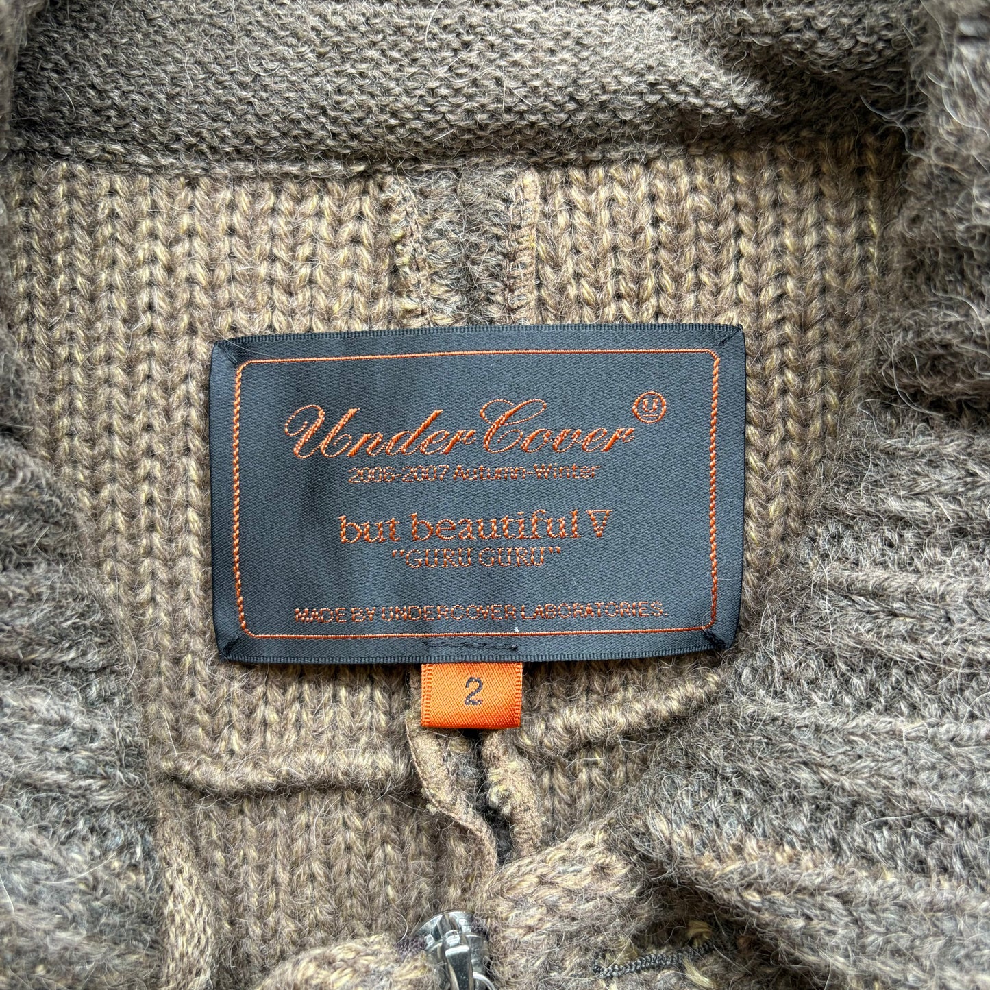 Undercover "Guru Guru" AW06 Aplaca Knit Trench Coat (2)