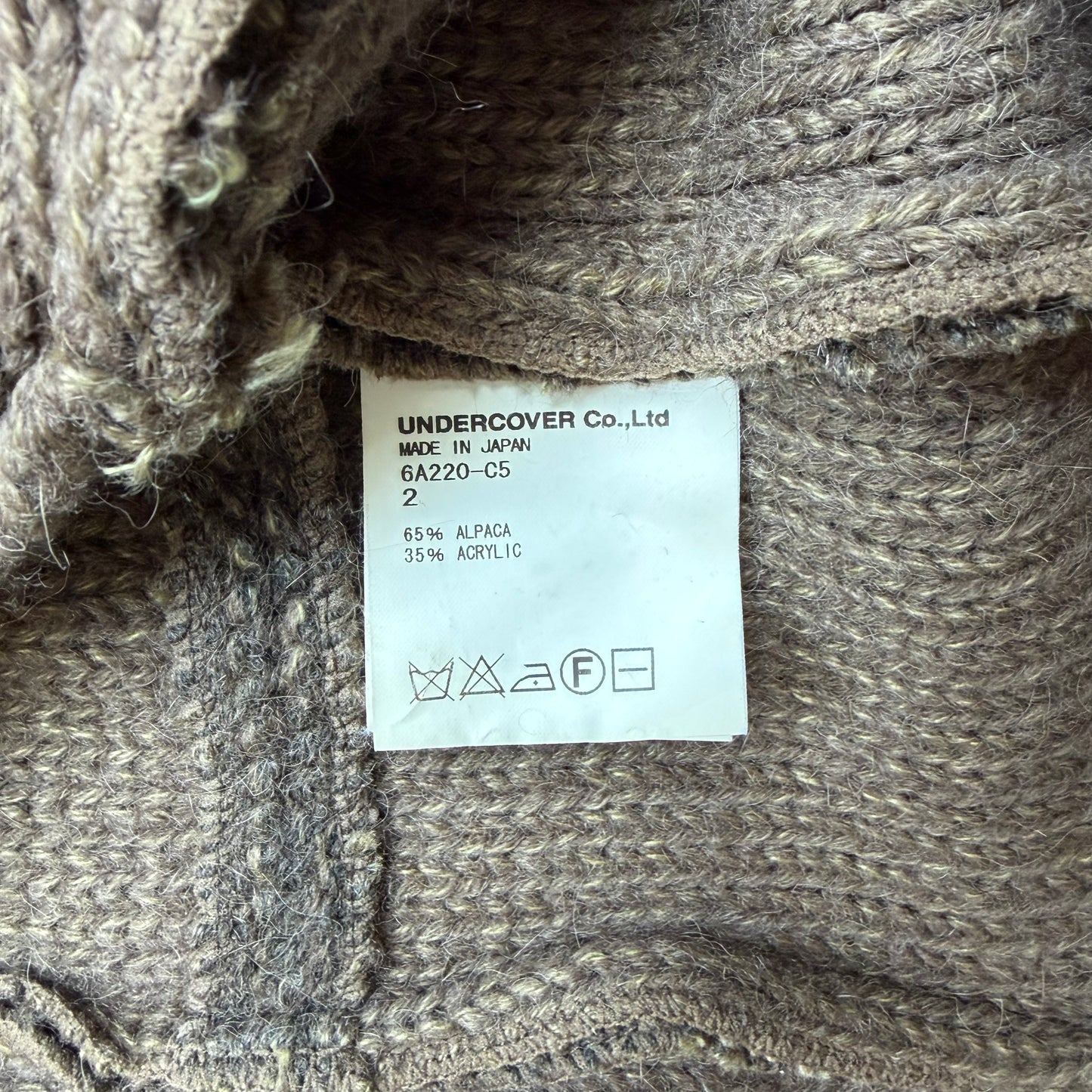 Undercover "Guru Guru" AW06 Aplaca Knit Trench Coat (2)