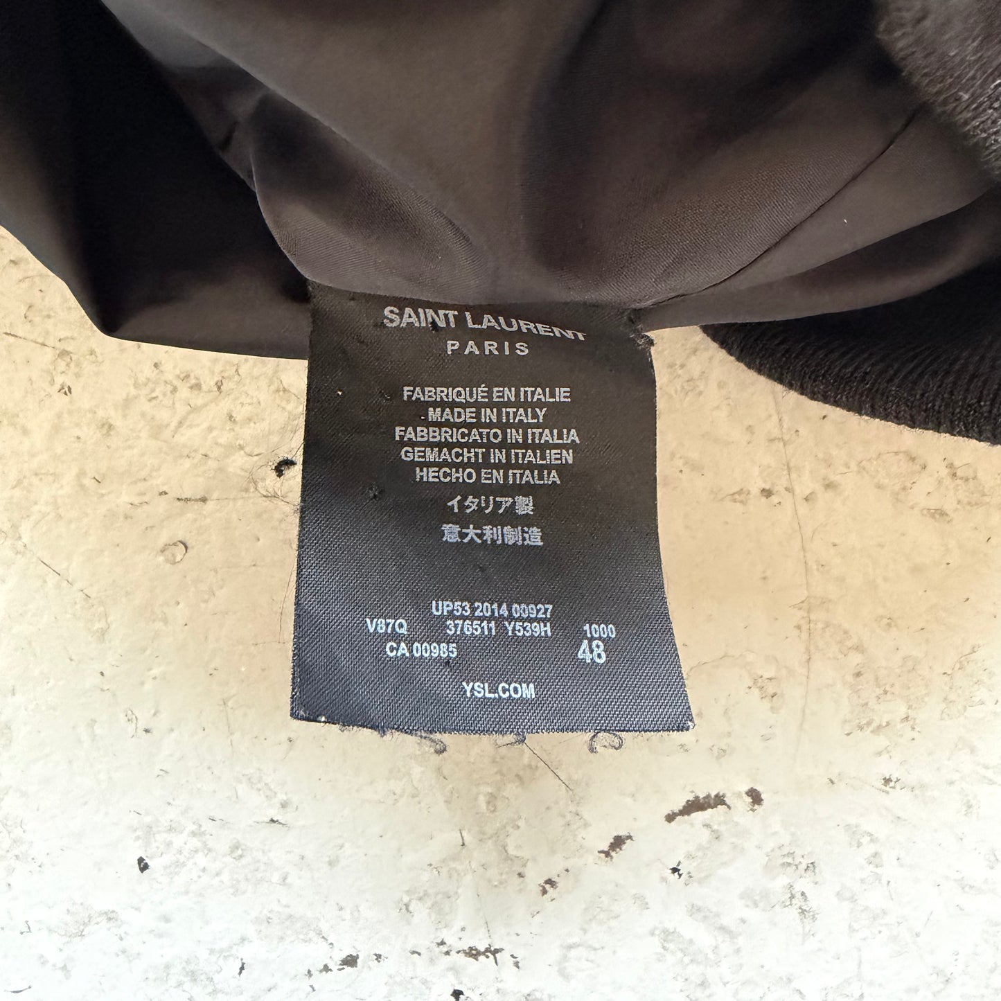 Saint Laurent Paris 2014 Black Zip Up Jacket (48)