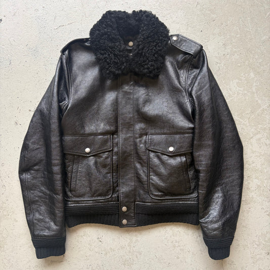 Saint Laurent Paris 2017 Heaven Black Leather Jacket (48)