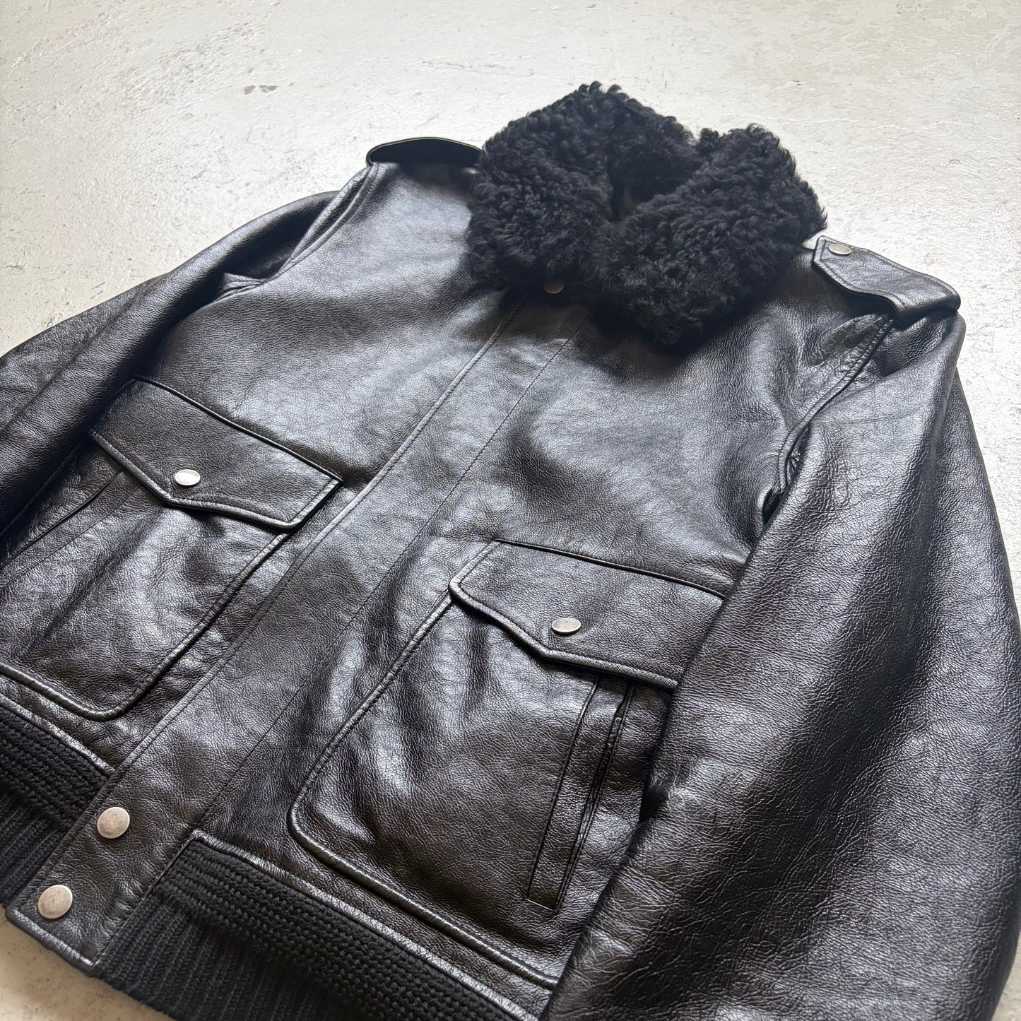 Saint Laurent Paris 2017 Heaven Black Leather Jacket (48)