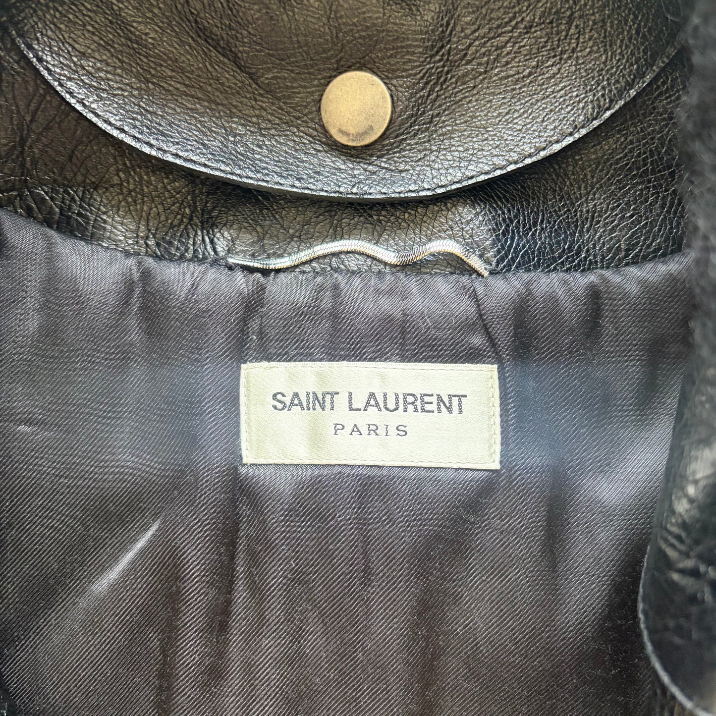 Saint Laurent Paris 2017 Heaven Black Leather Jacket (48)
