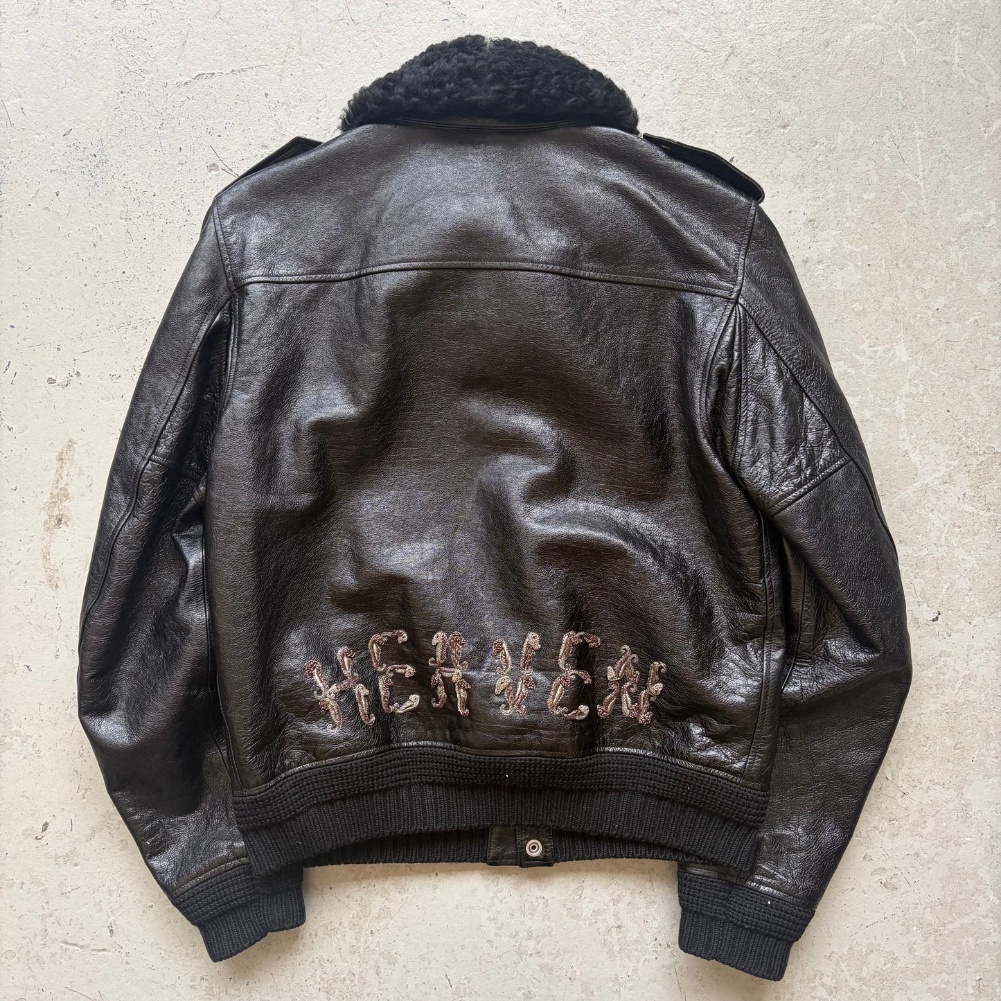 Saint Laurent Paris 2017 Heaven Black Leather Jacket (48)