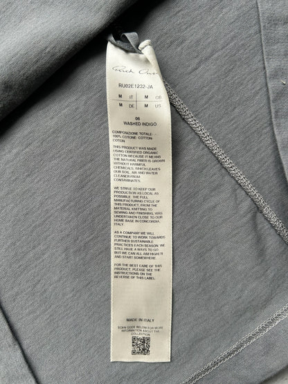 Rick Owens Washed Indigo Short Sleeve Shirt (M)