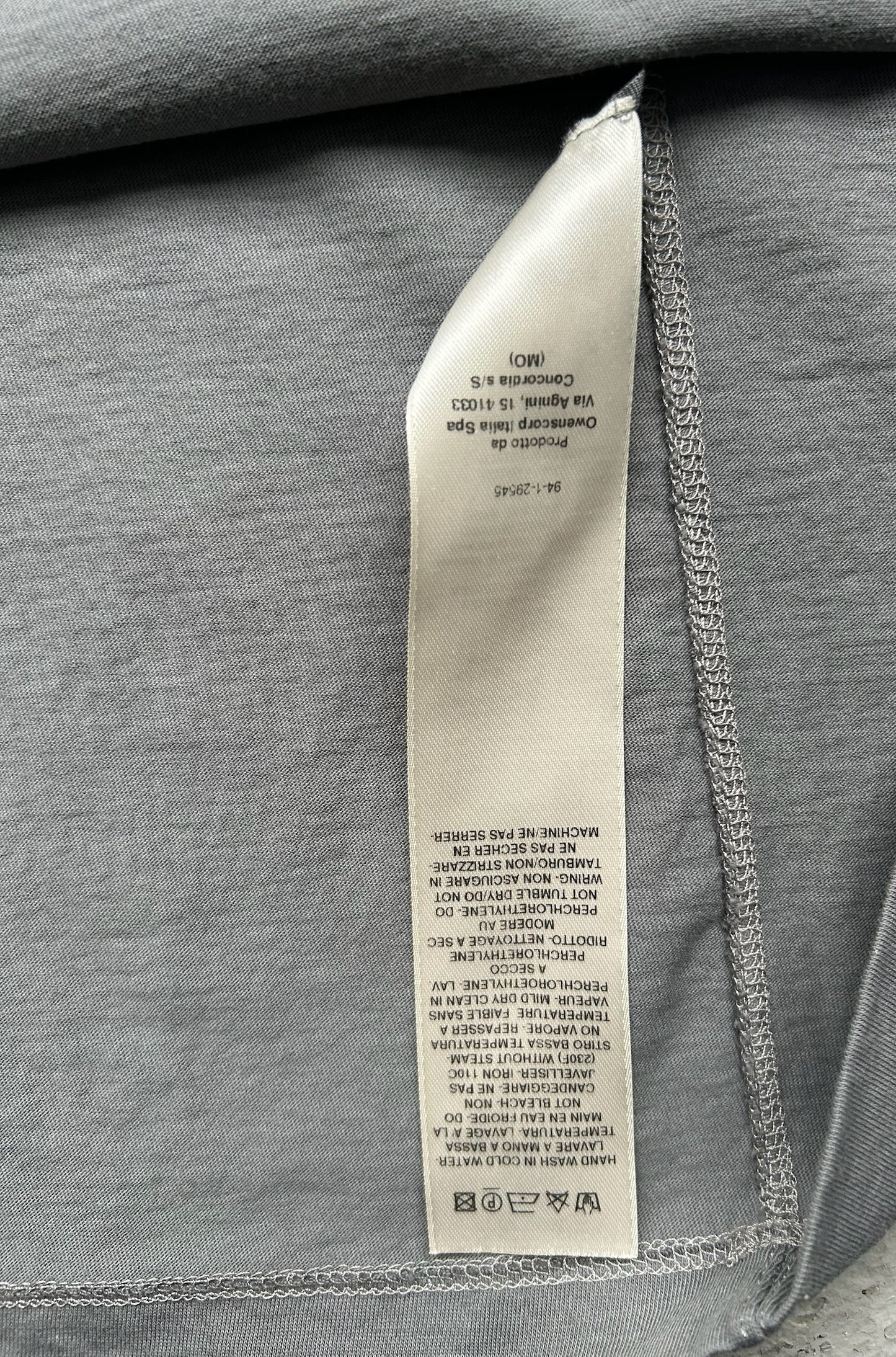 Rick Owens Washed Indigo Short Sleeve Shirt (M)