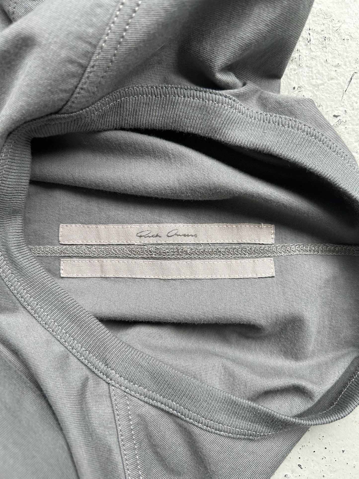 Rick Owens Washed Indigo Short Sleeve Shirt (M)