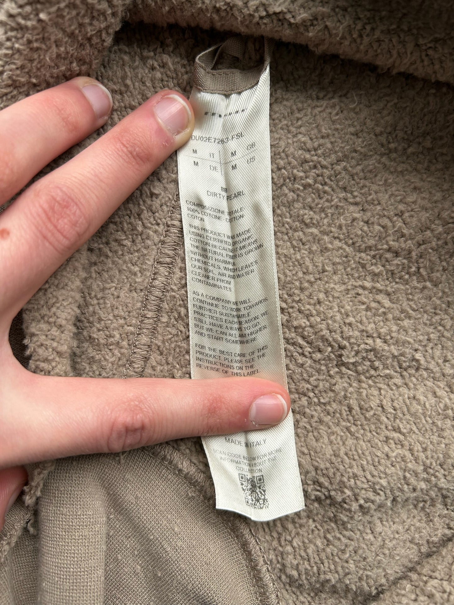 Rick Owens DRKSHDW Dirty Pearl Crewneck (M)