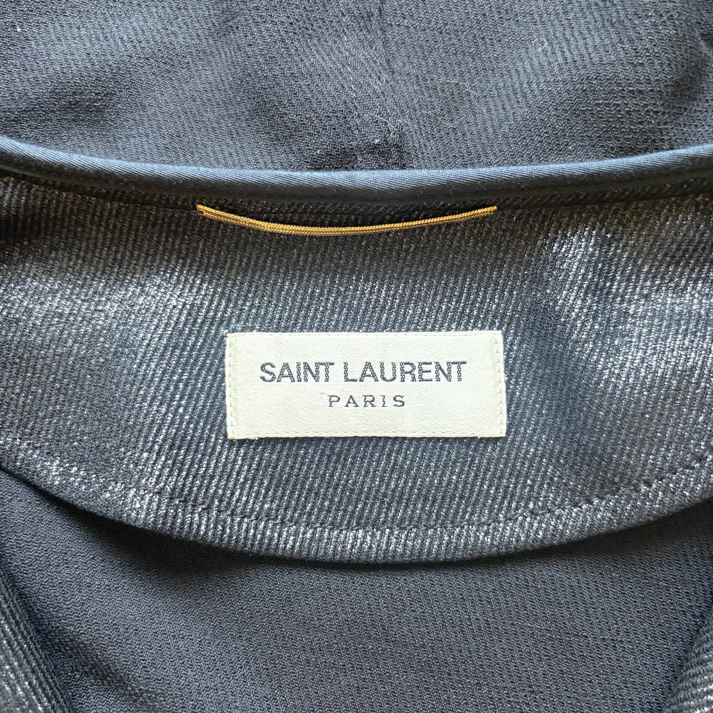 Saint Laurent Paris 2017 Shiny Quarter Zip (F42)