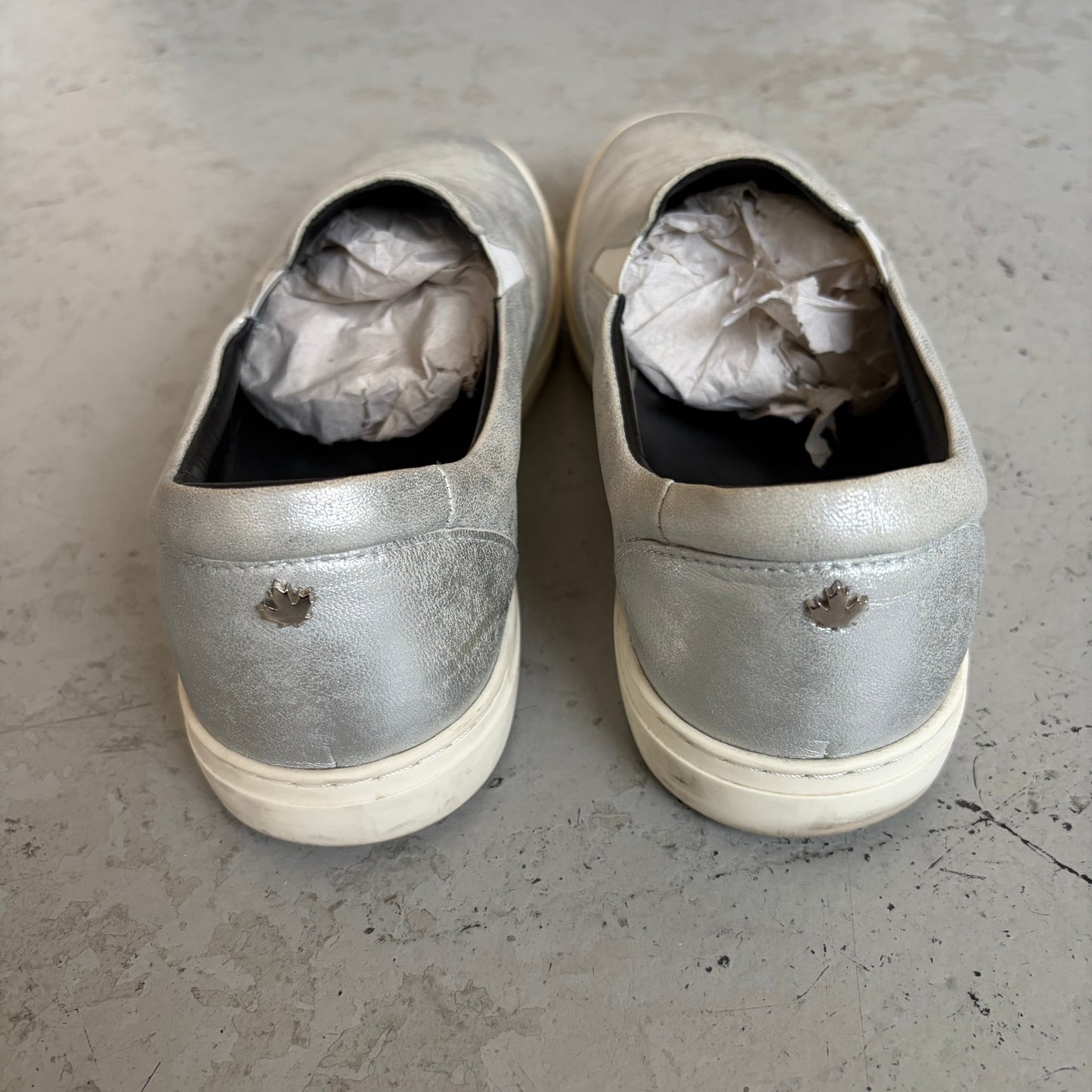 Dsquared2 Silver Slip On Sneakers (40)