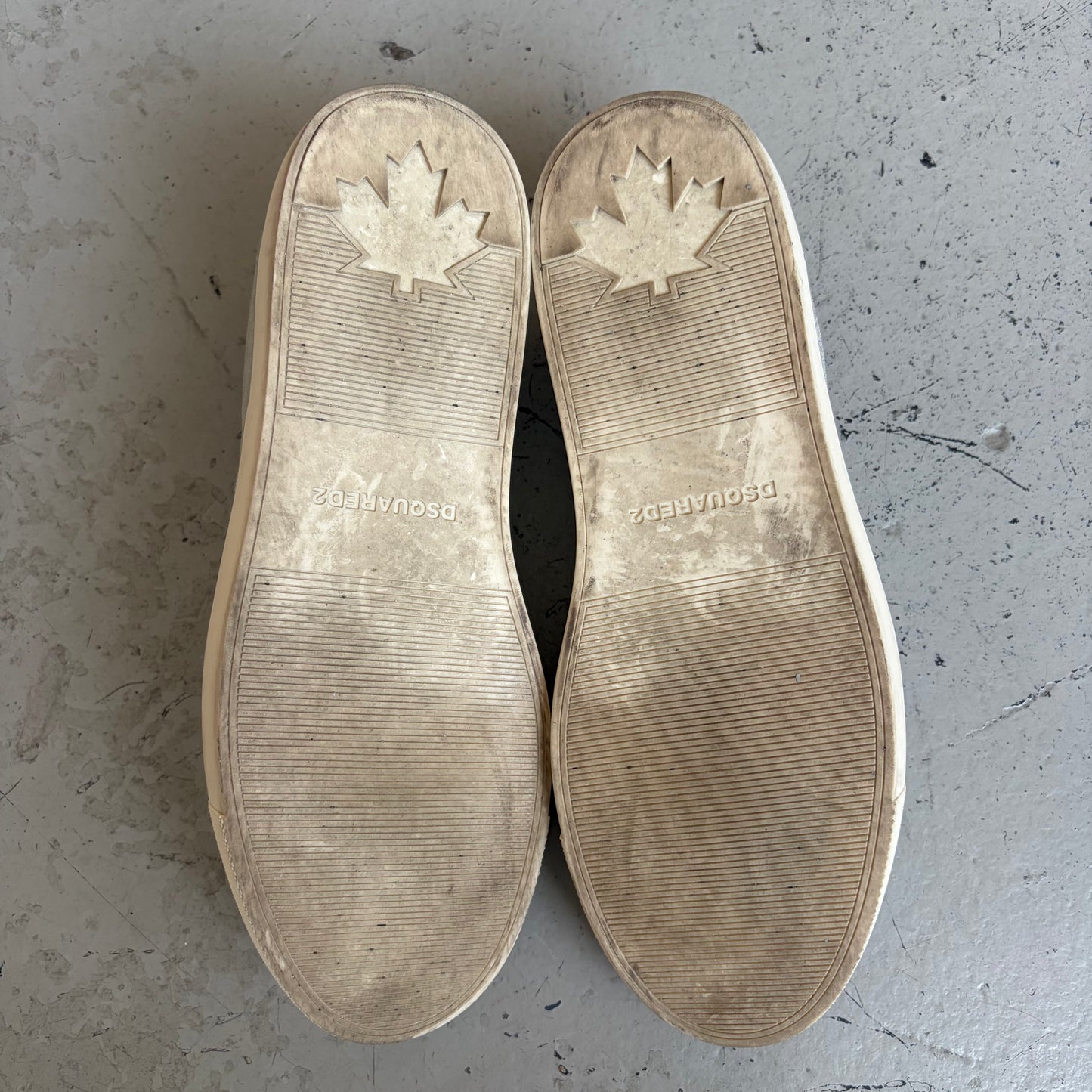 Dsquared2 Silver Slip On Sneakers (40)