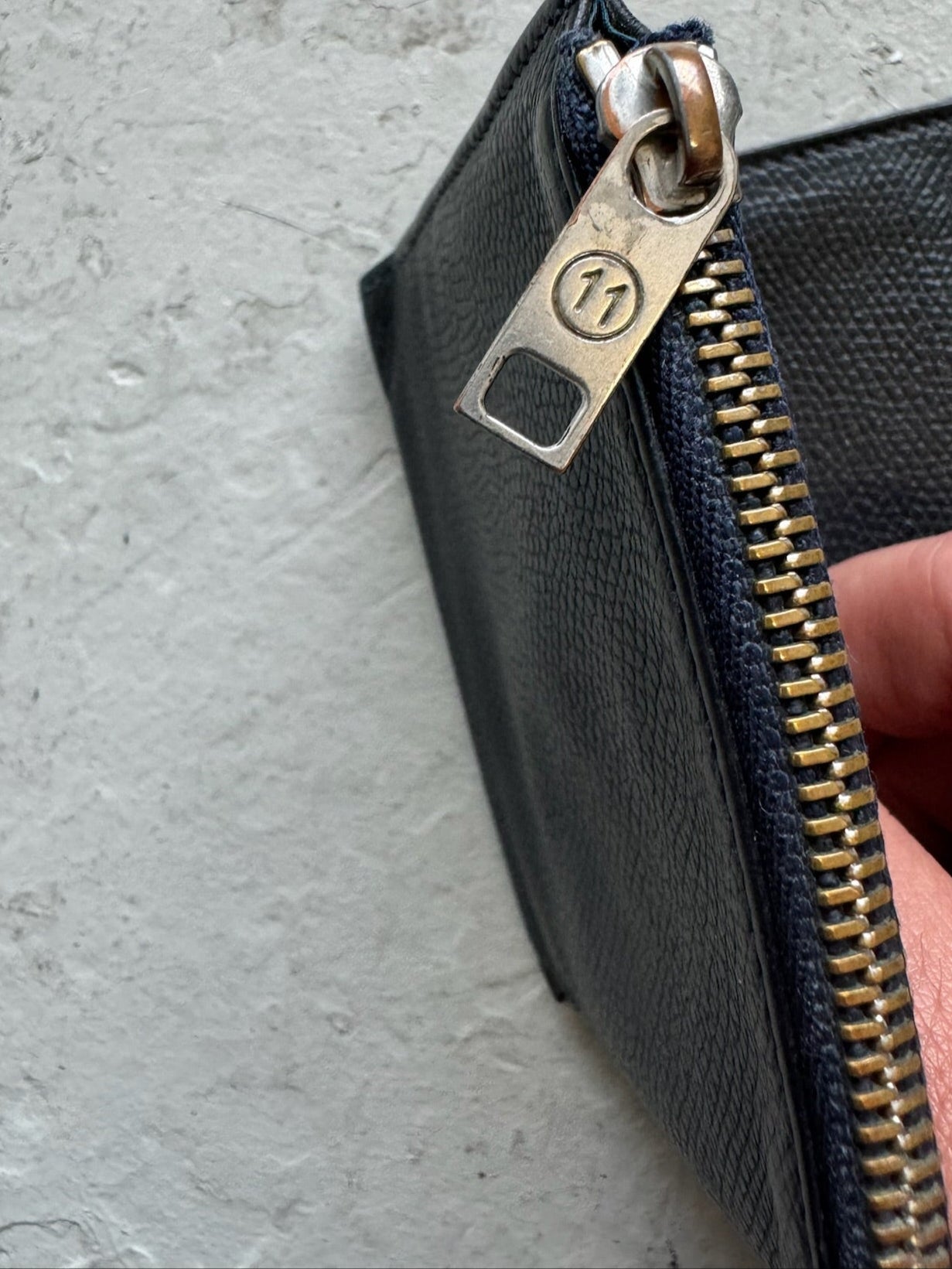 Maison Margiela Navy Tri Fold Wallet (OS)