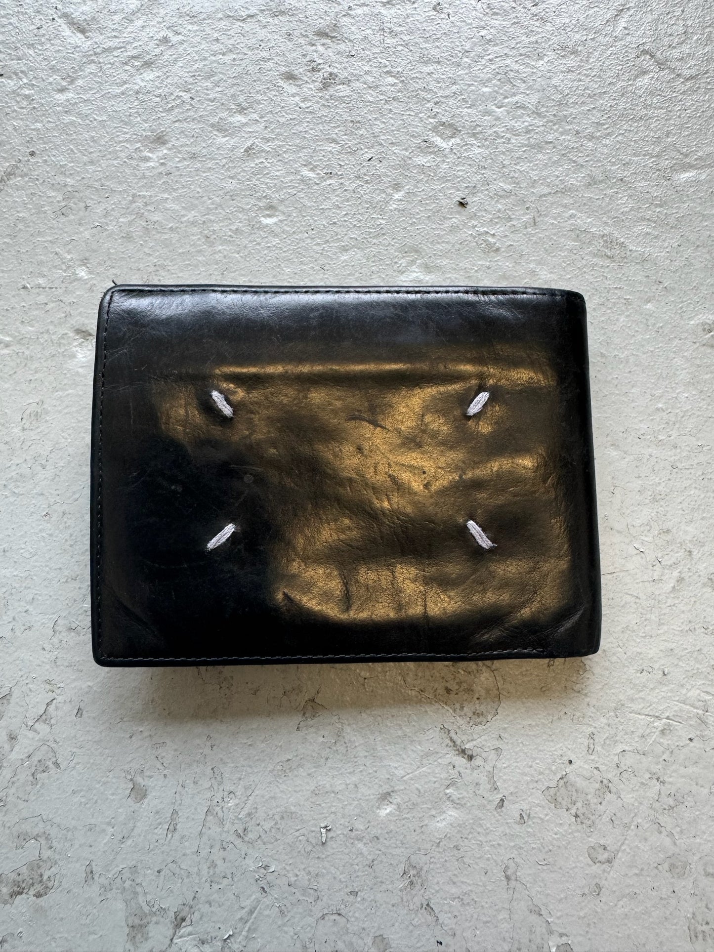 Maison Margiela Large Tri Fold Black Wallet (OS)