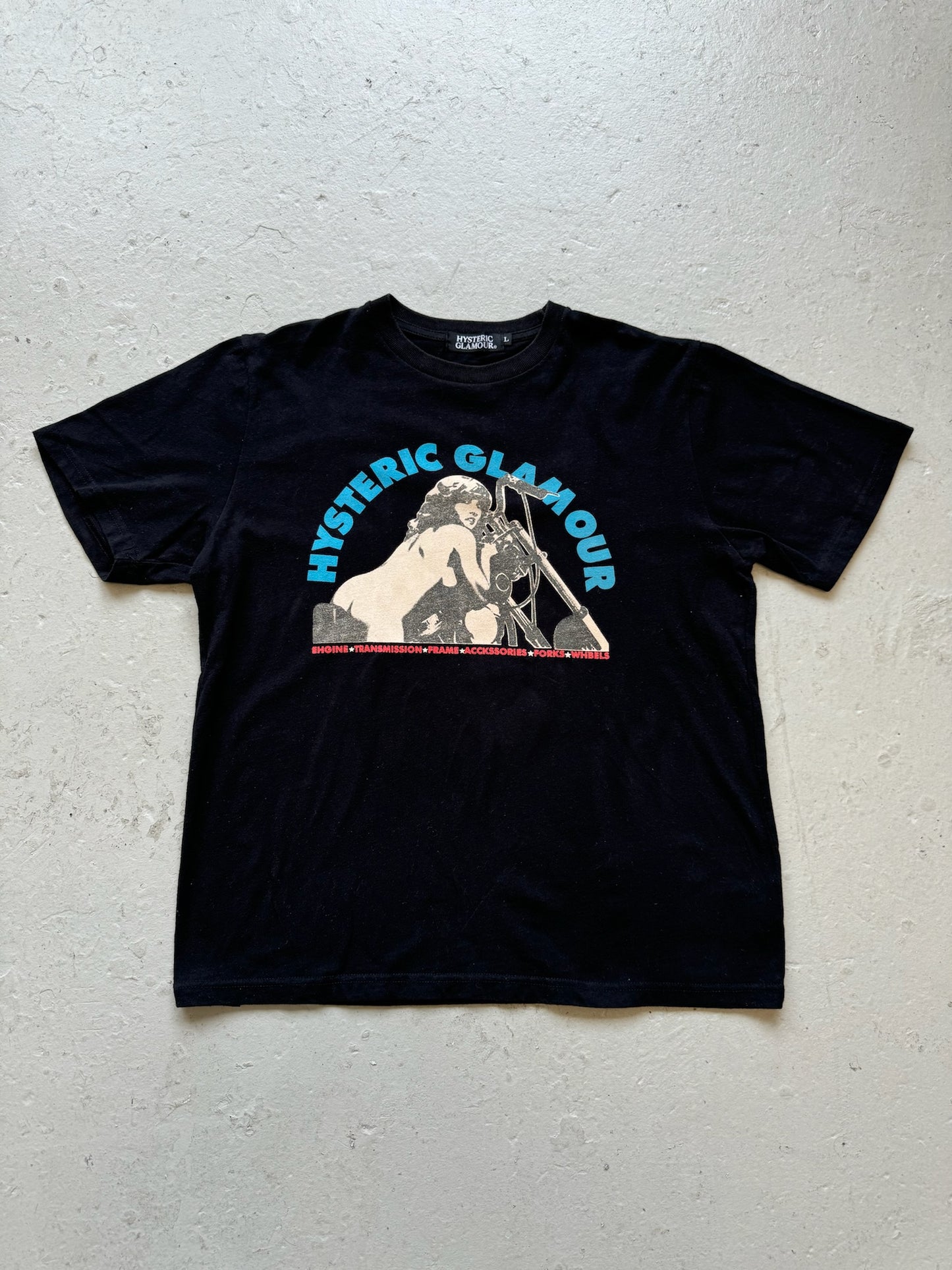 Hysteric Glamour Motorcycle Short Sleeve Shirt (L)