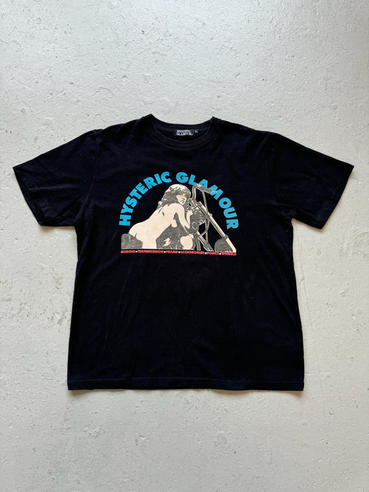 Hysteric Glamour Motorcycle Short Sleeve Shirt (L)