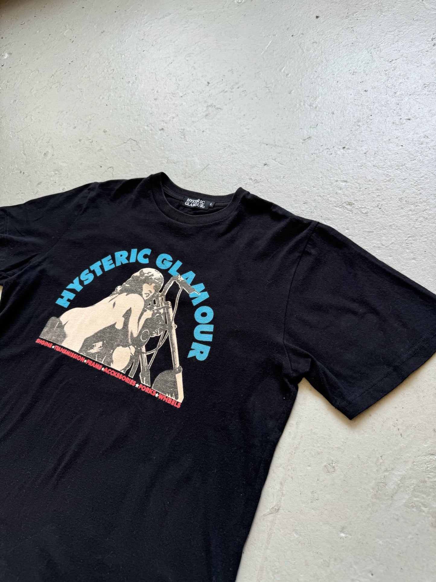 Hysteric Glamour Motorcycle Short Sleeve Shirt (L)
