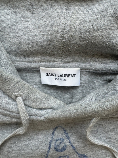 Saint Laurent Paris Grey Clown Hoodie (XL)