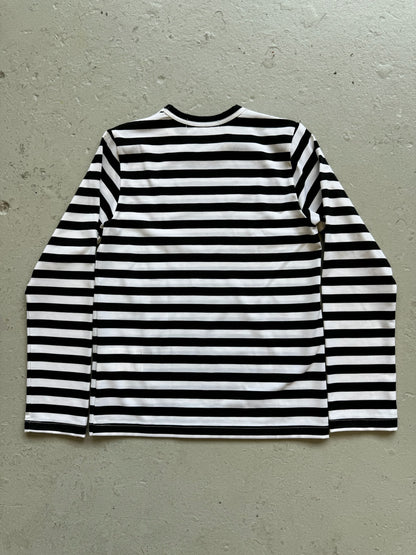 Comme Des Garcons 2022 Black & White Stripe Long Sleeve (S)