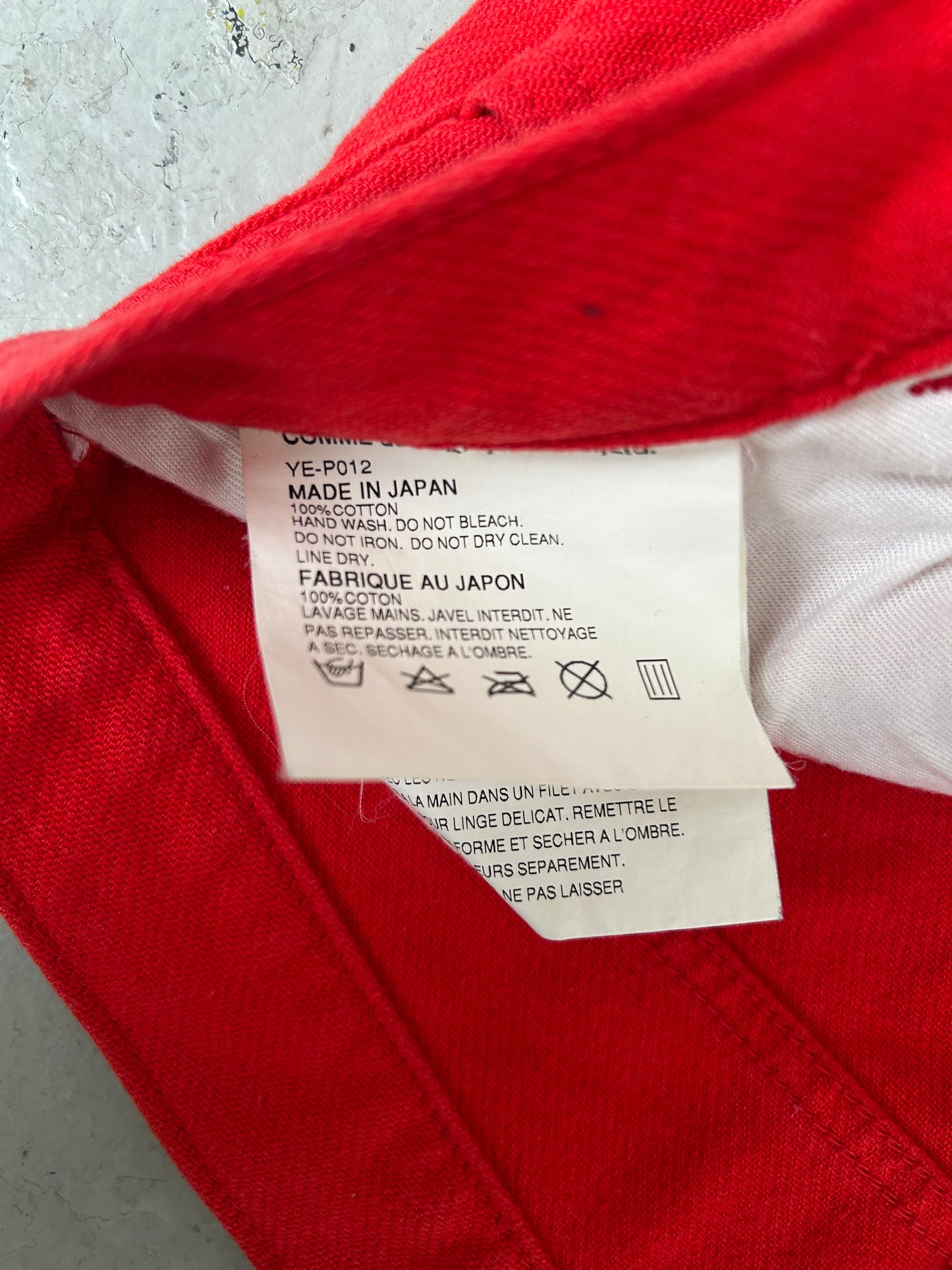 Junya Watanabe x Comme Des Garcons AD2001 Red Poem Denim (S)