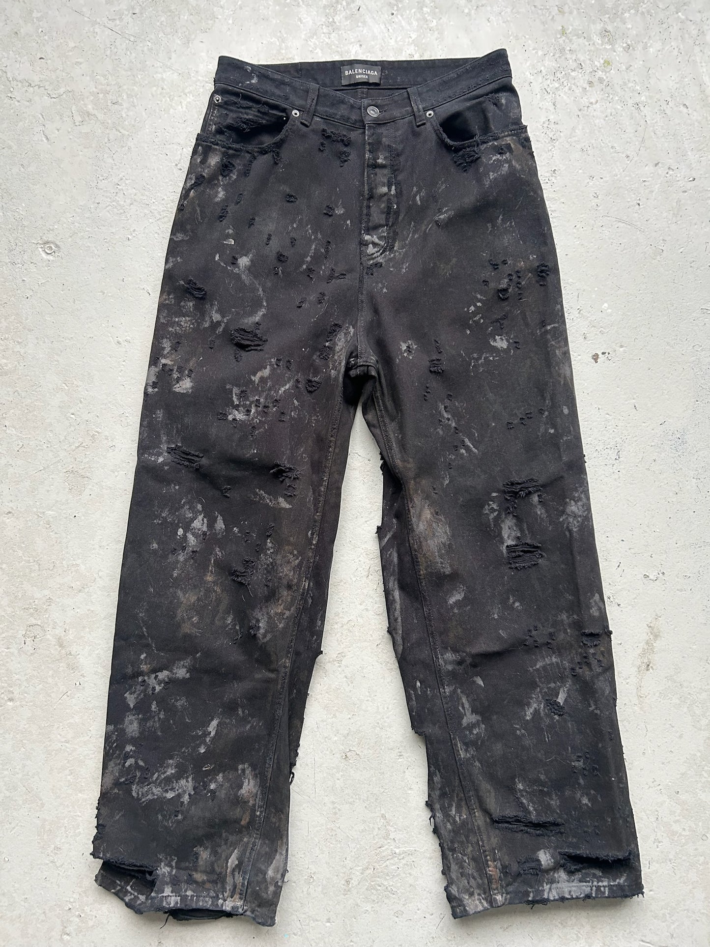 Balenciaga Mud Super Destroyed Denim (S)