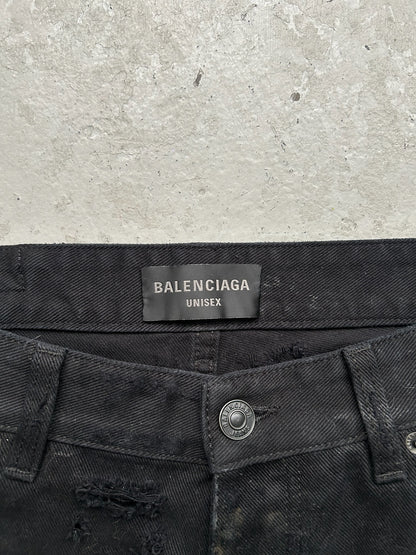 Balenciaga Mud Super Destroyed Denim (S)