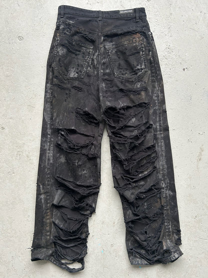 Balenciaga Mud Super Destroyed Denim (S)