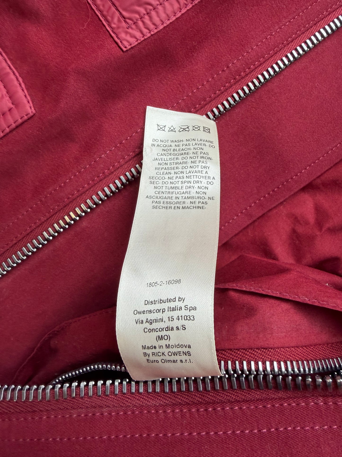 Rick Owens DRKSHDW Bruise Bomber (L)