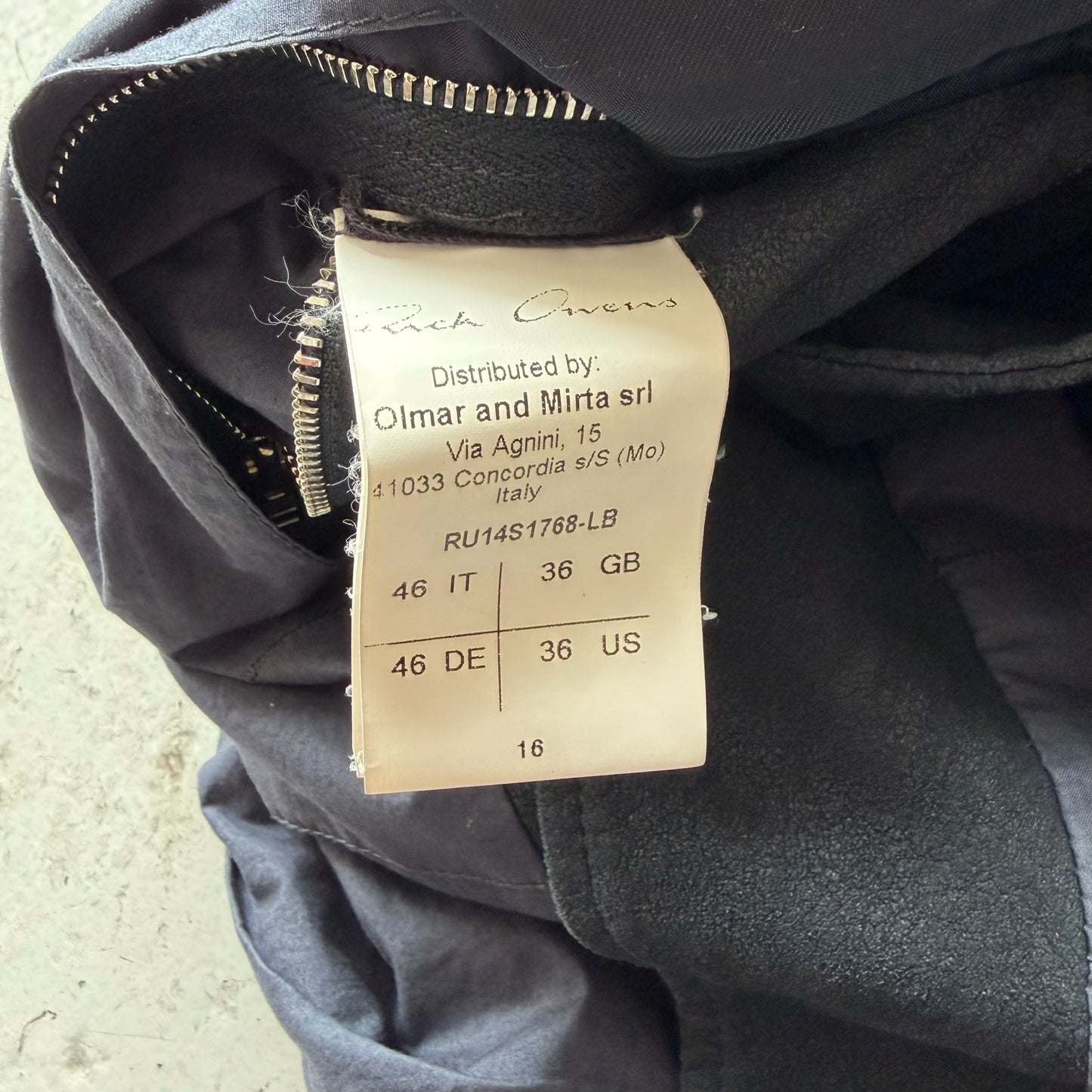 Rick Owens SS14 VICIOUS Blistered Lamb Leather Jacket (46)