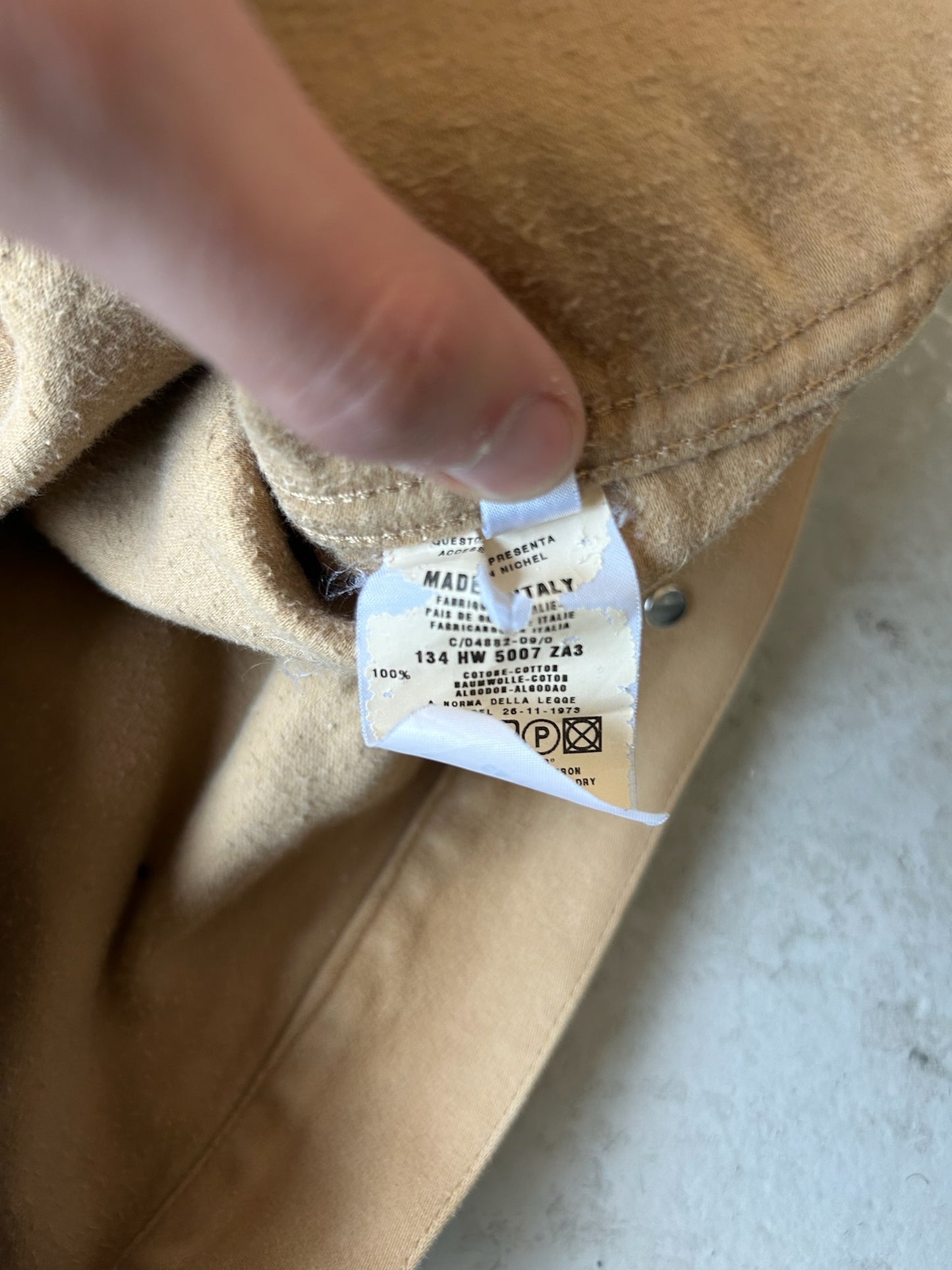 Helmut Lang AW02 Khaki Trucker Jacket (M)