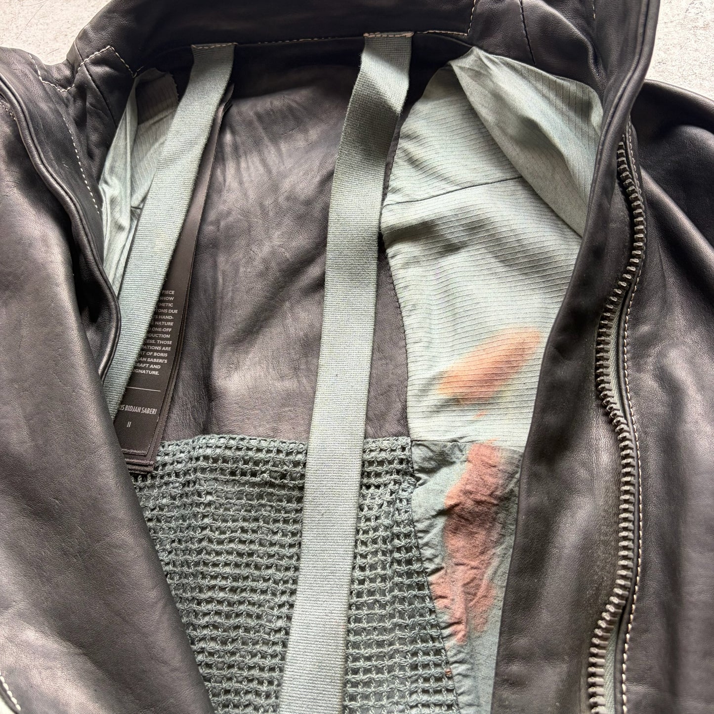 Boris Bidjan Saberi J4 Horse Leather Fencing Jacket (M)