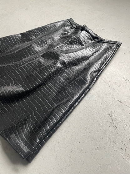 Maison Marigela Artisanal Couture SS20 Embossed Croc Culottes (52)