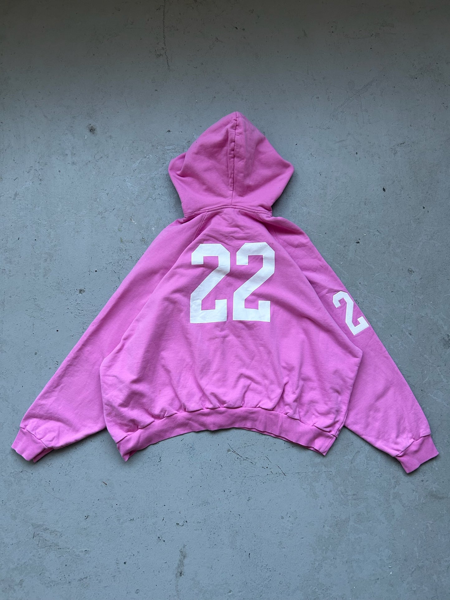 Balenciaga Pink Polo Zip Up Hoodie (L)