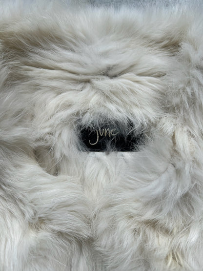Vintage Winter White Fur Sweater (XS)
